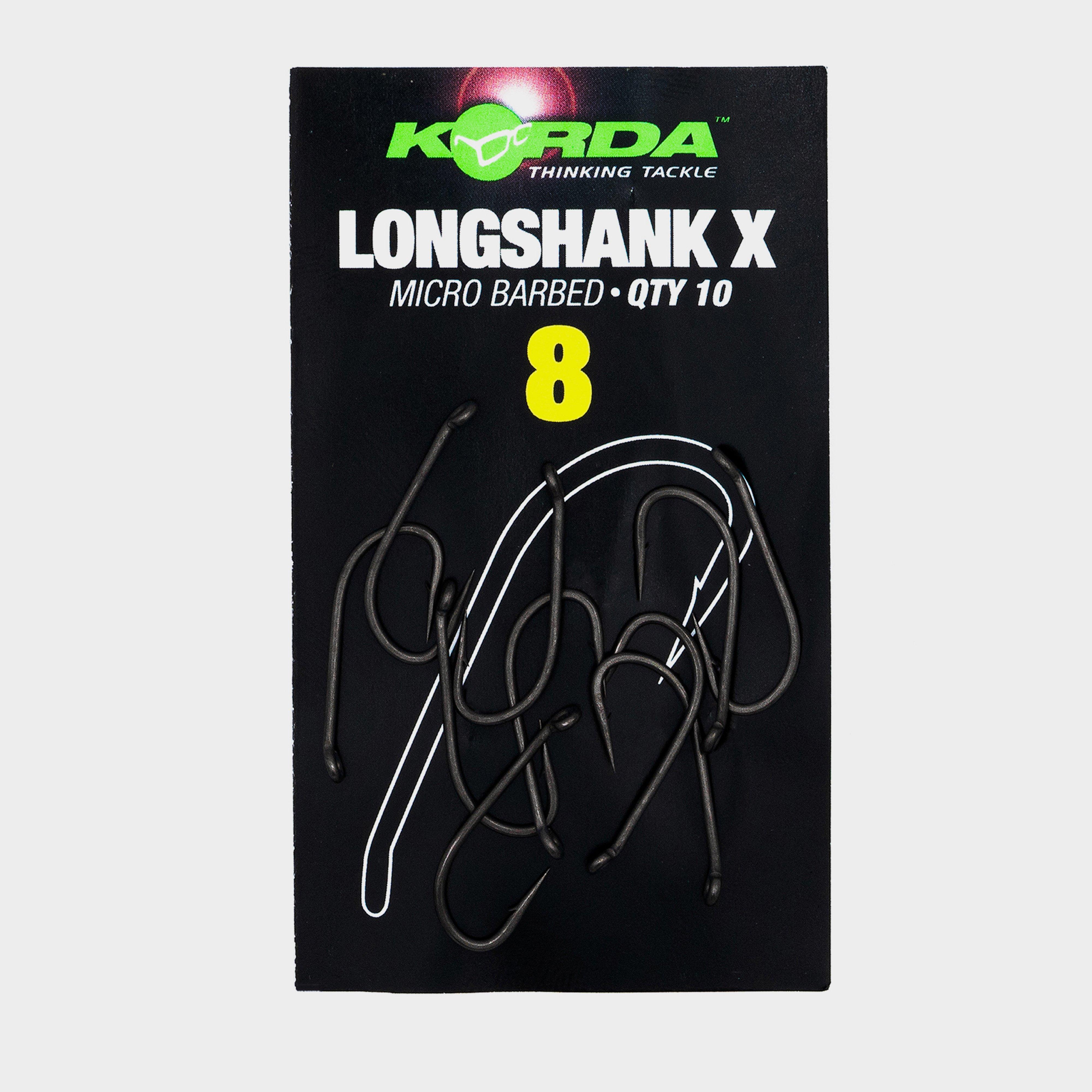 Image of Korda Long Shank X Size 8, Black
