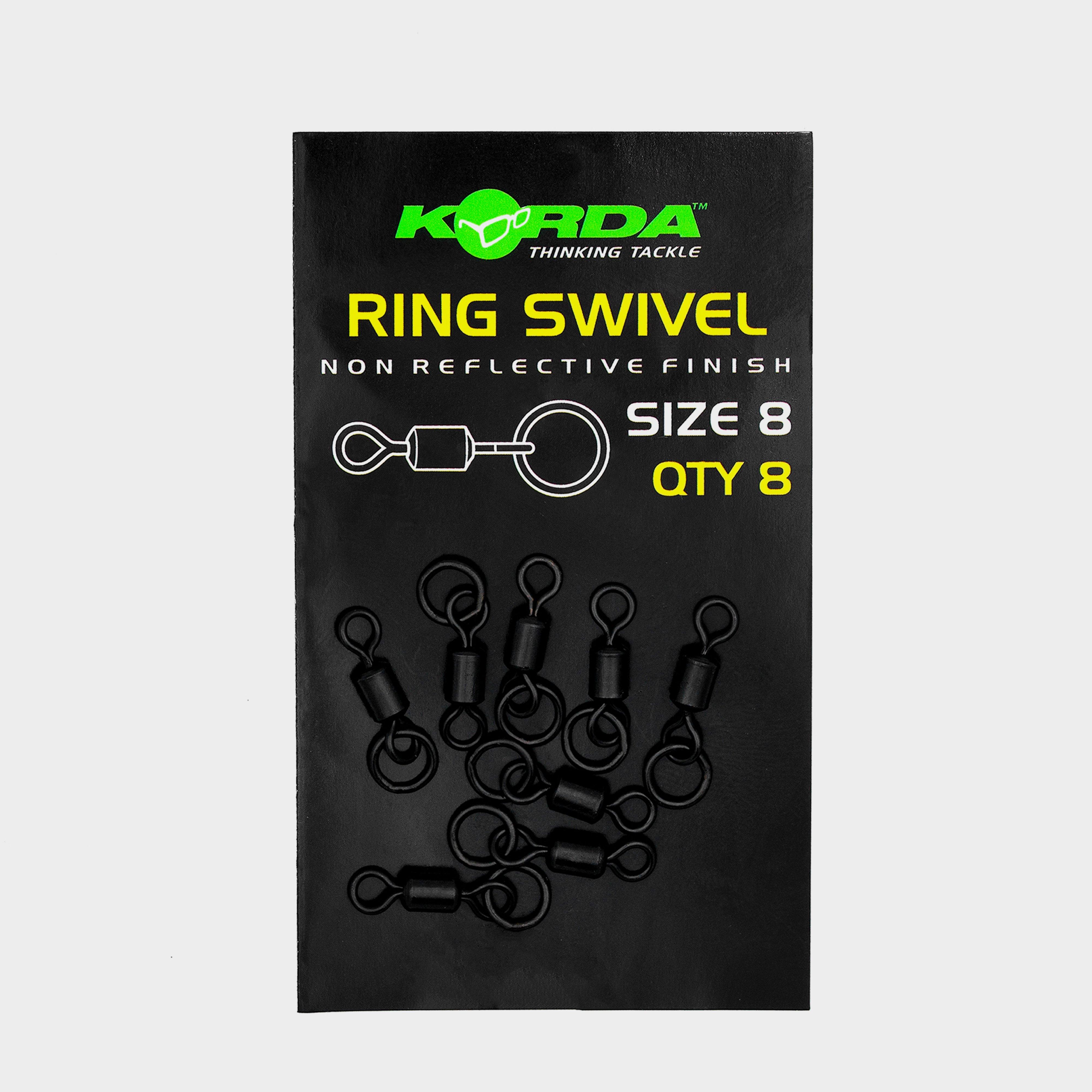 Image of Korda Ring Swivels Size 8, Black