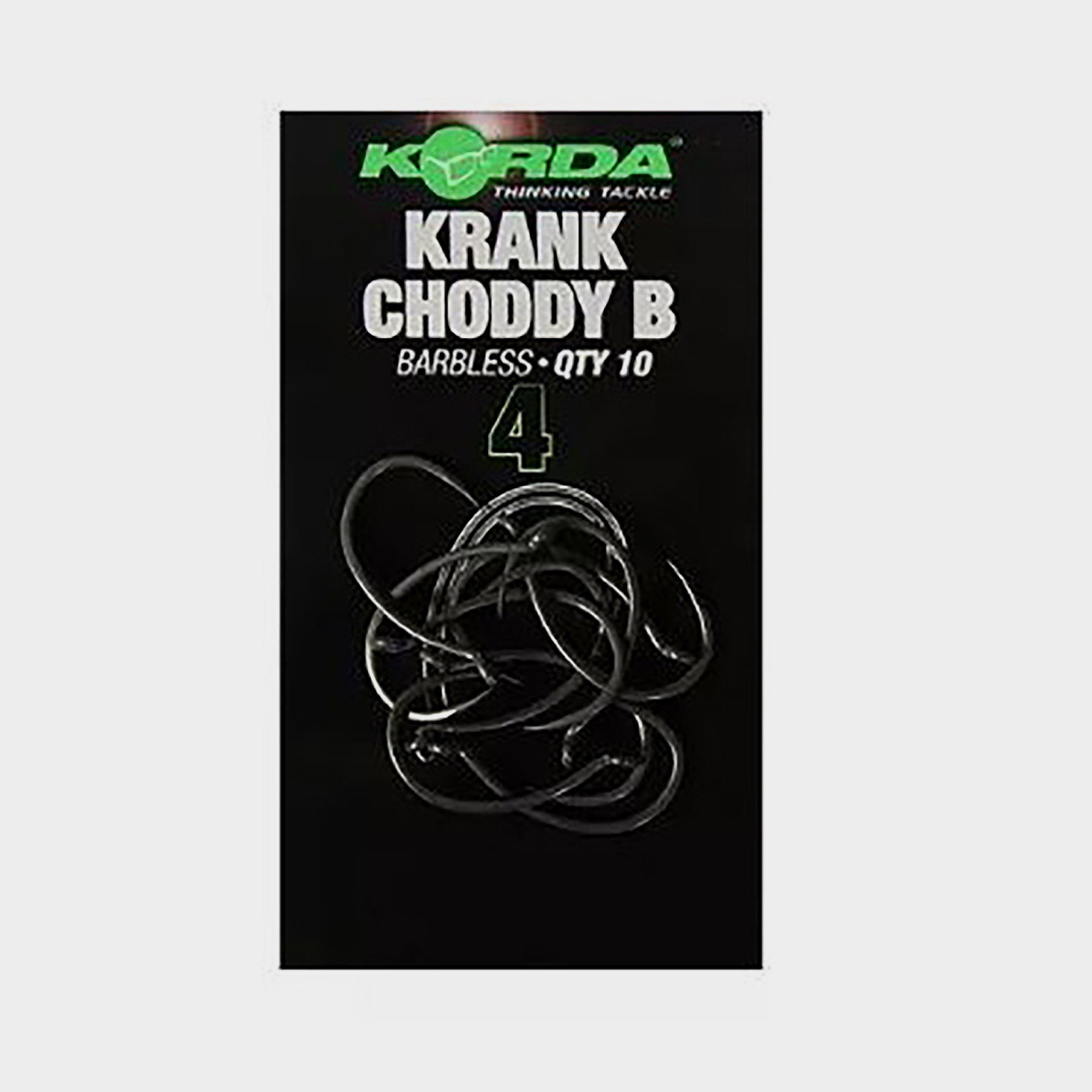 Image of Korda Krank Choddy Barbless Sz 4, Black