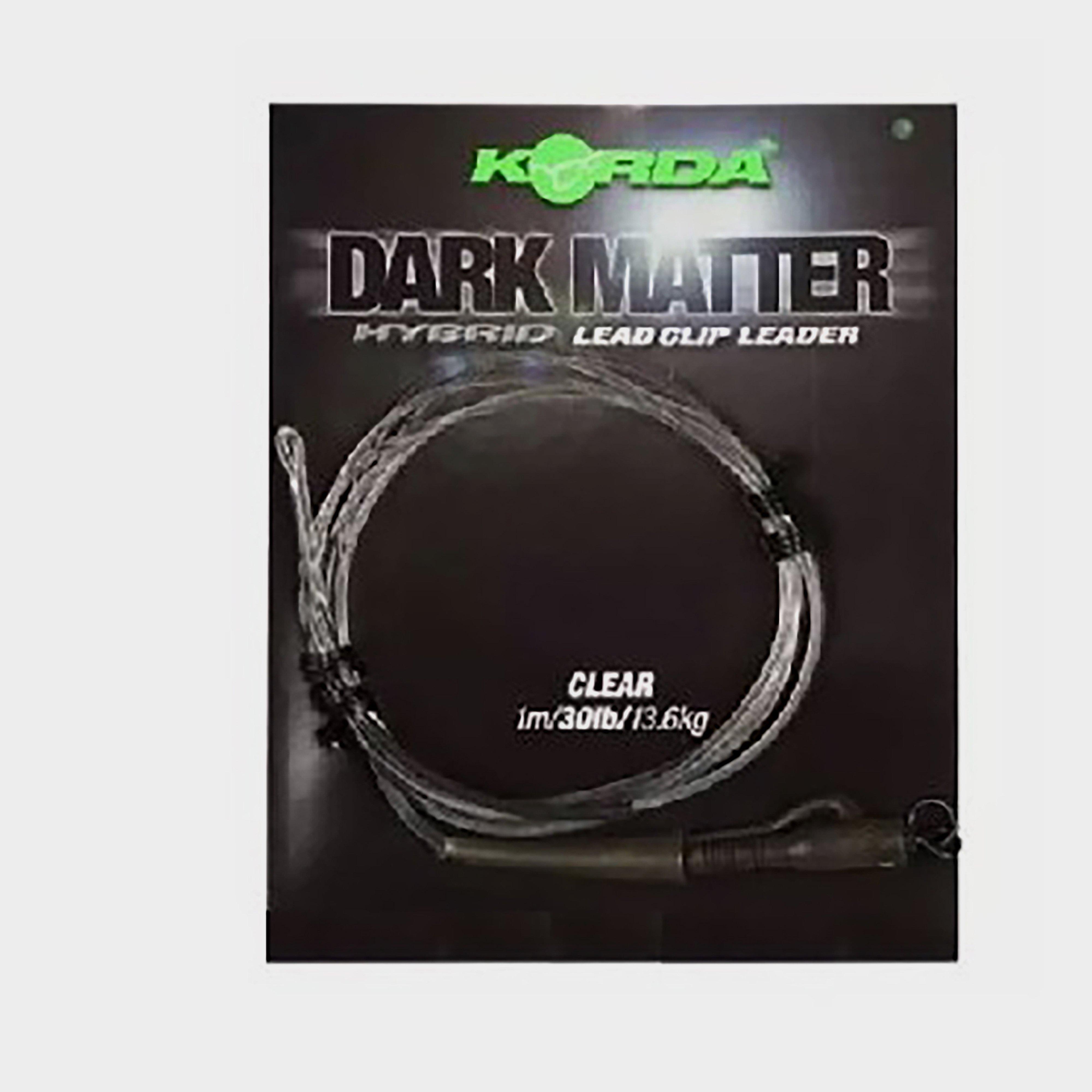 Image of Korda Safezone Dark Matter Leader Hybrid Lead Clip Clear 30lb, Clear