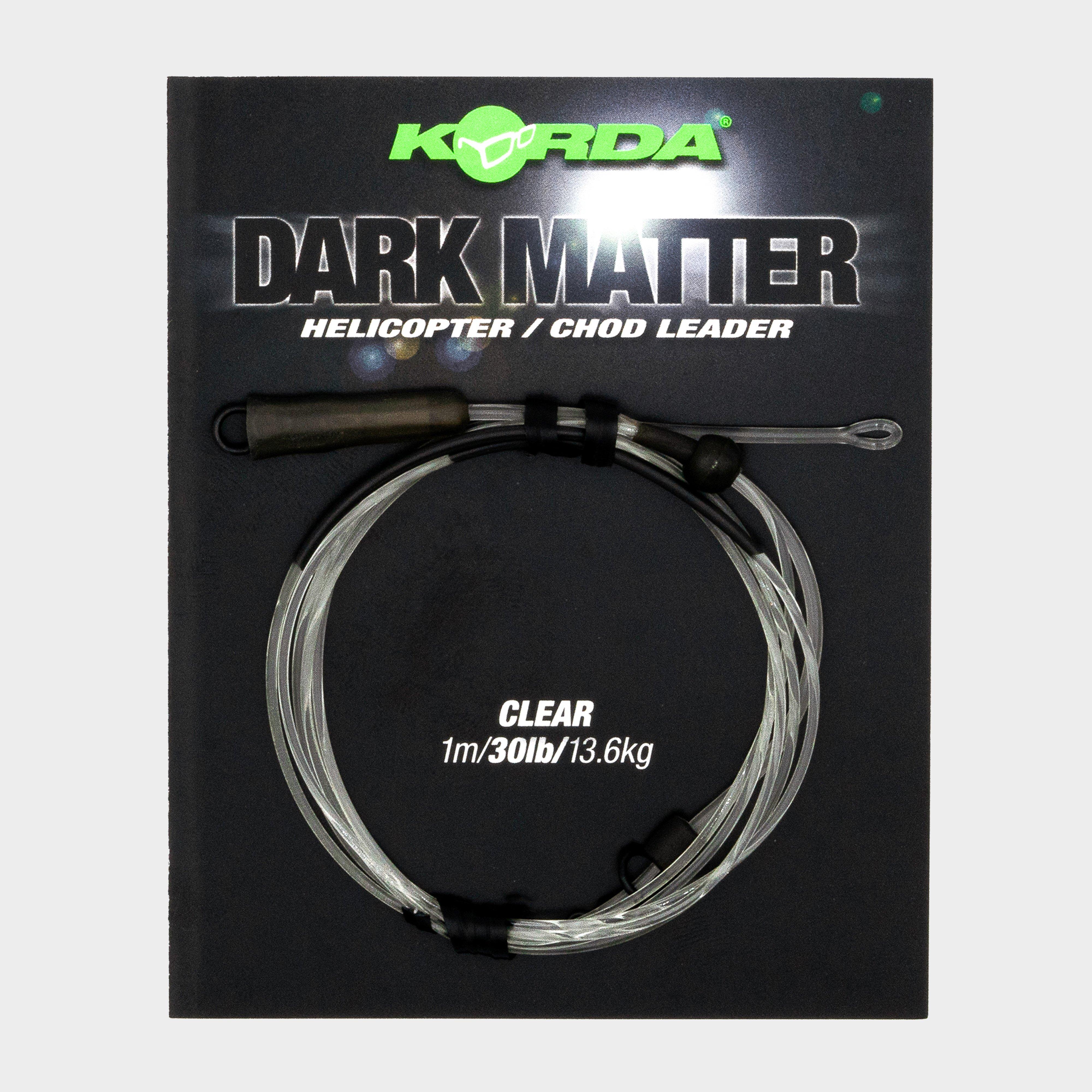 Image of Korda Dark Matter Heli-Safe Leader 30lb 1m Clear, Clear