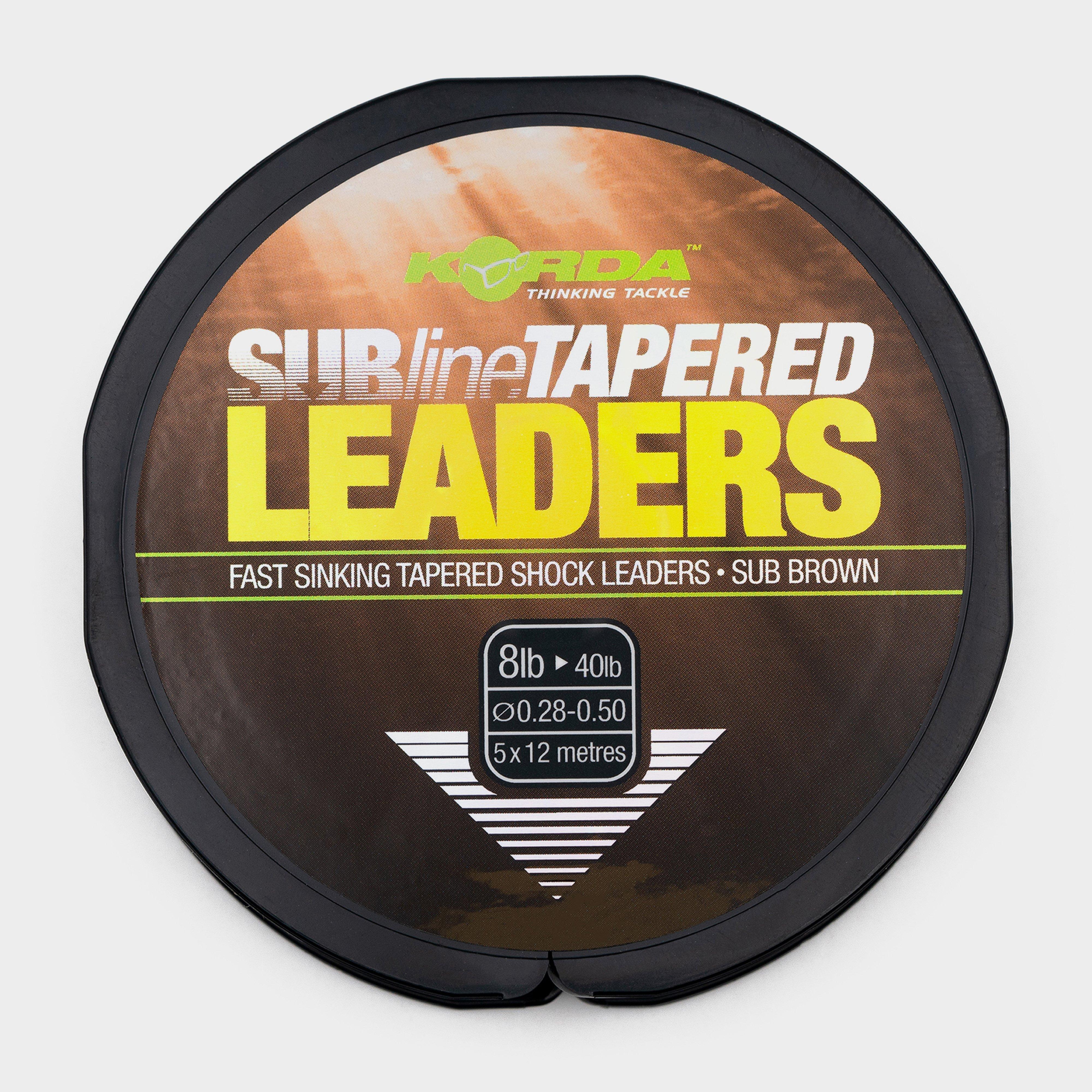 Image of Korda Tapered Leaders (0.28mm), Brown