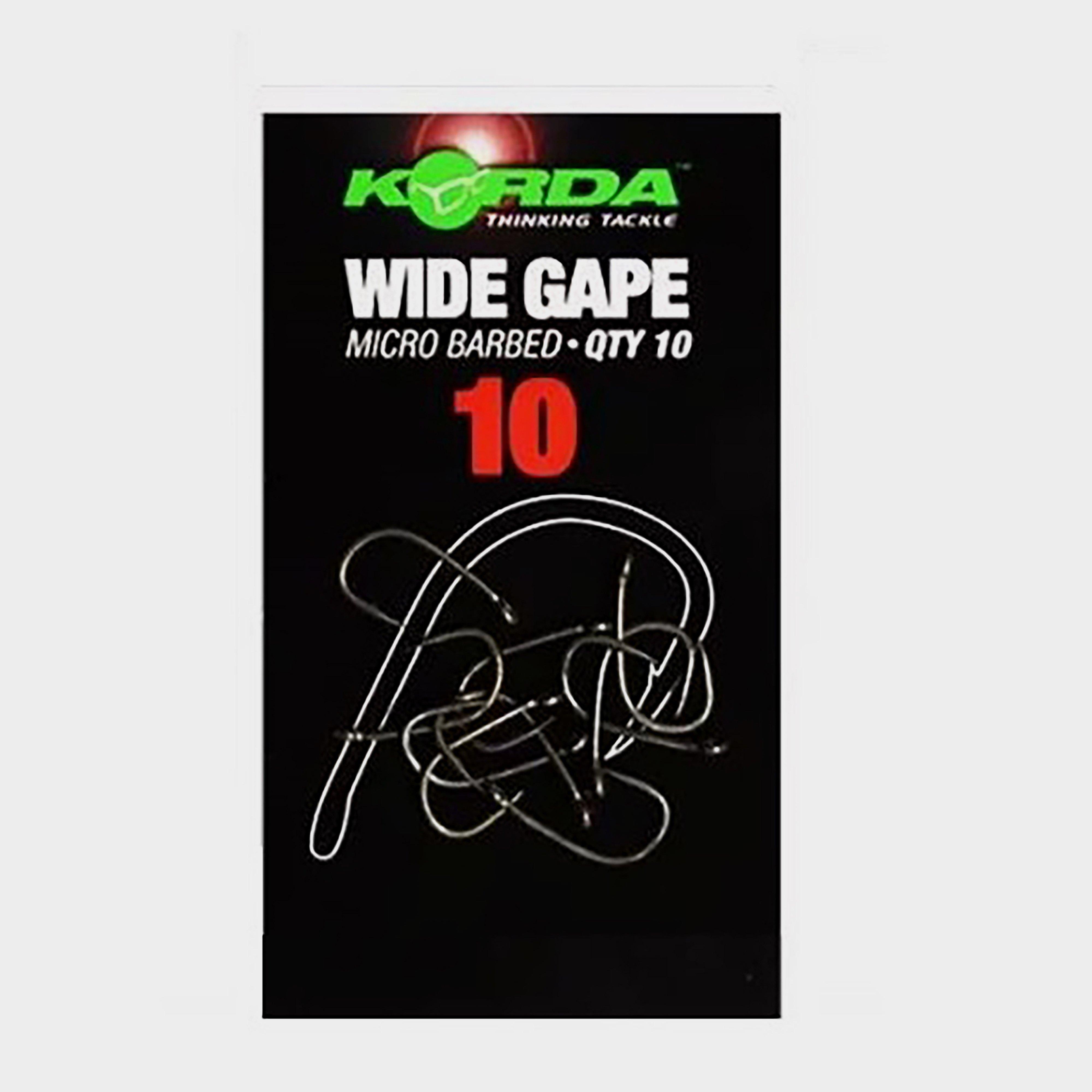 Image of Korda Wide Gape Hook Barbed Size 10, Black