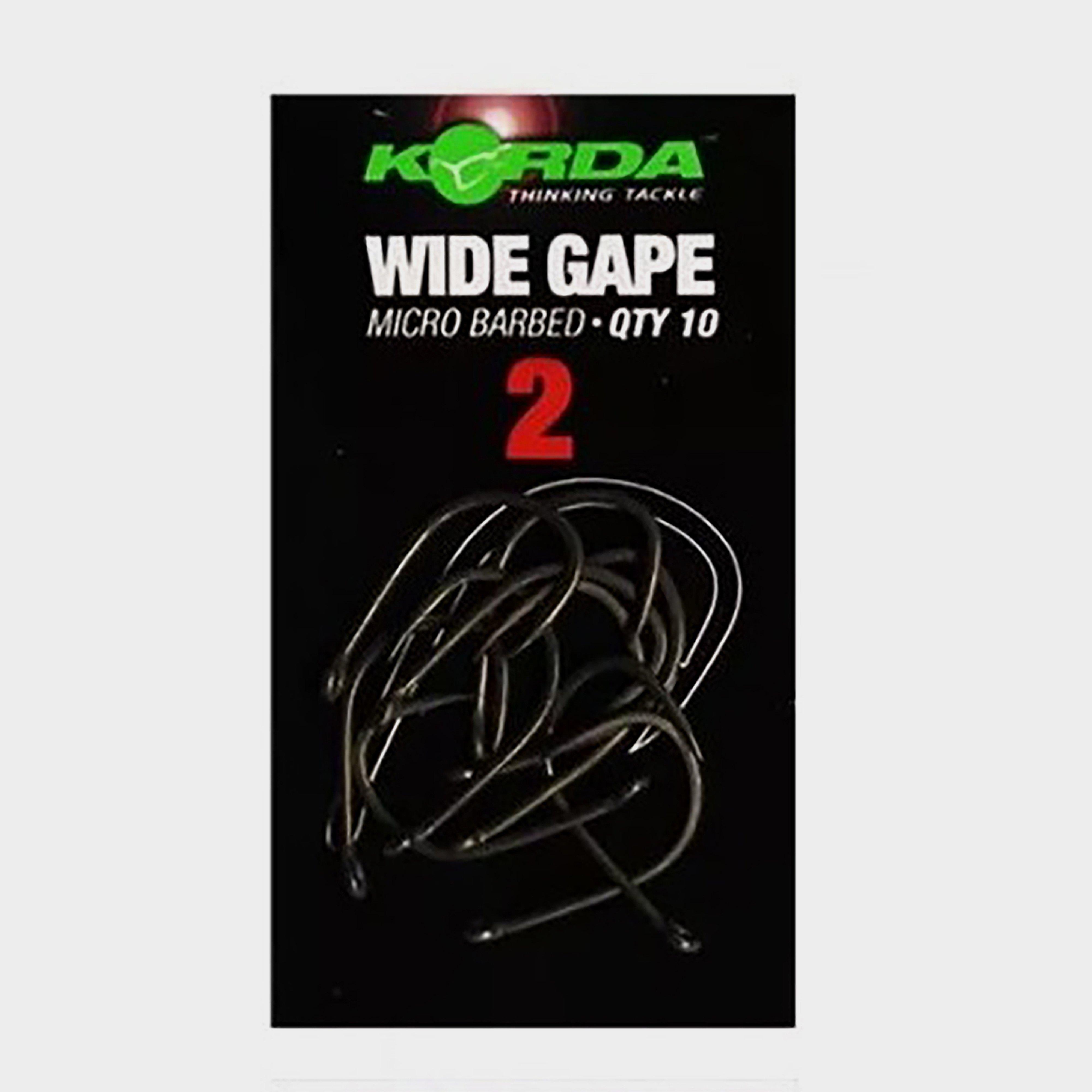 Image of Korda Wide Gape Hook Barbed Size 6, Black