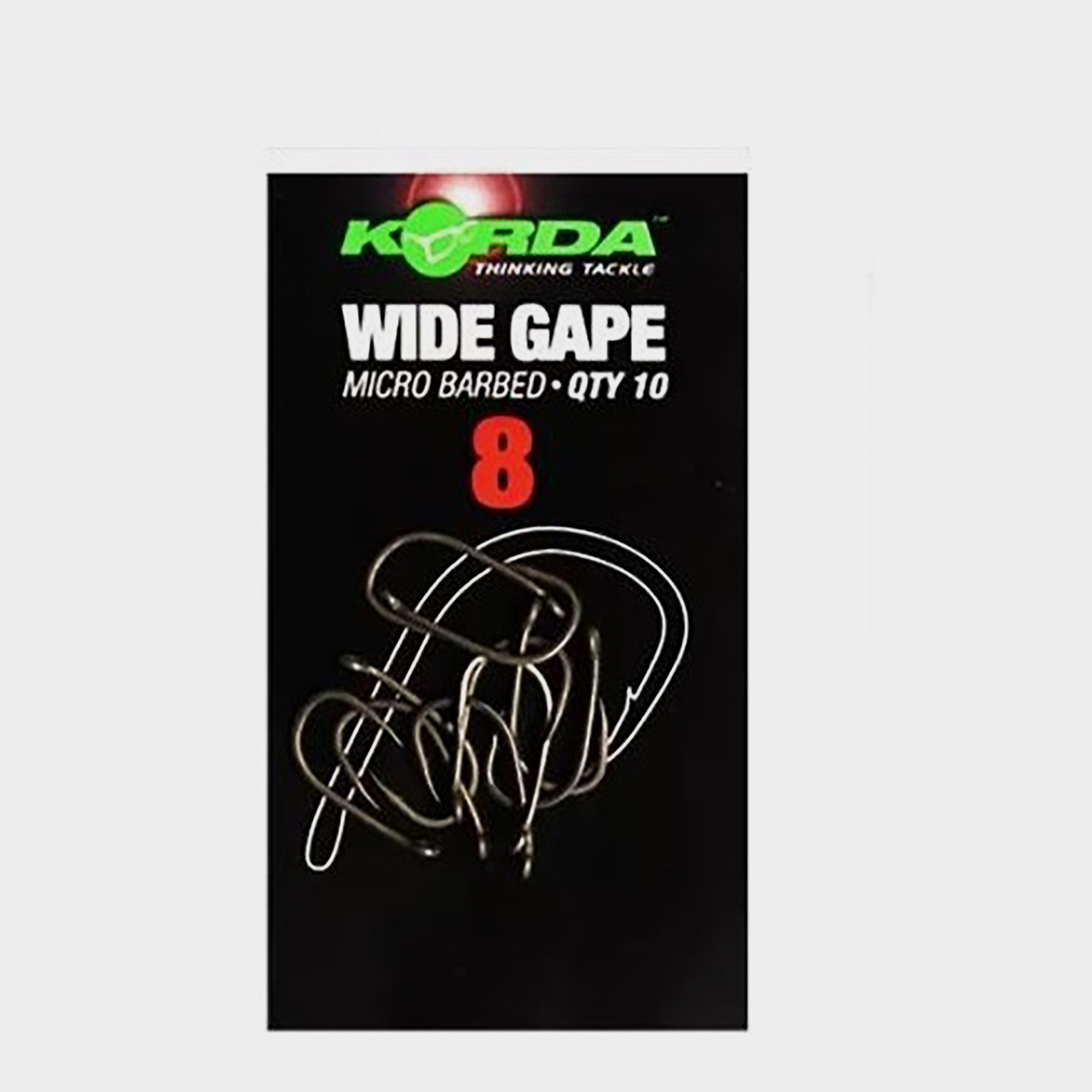 Image of Korda Wide Gape Hook Barbed Size 8, Black