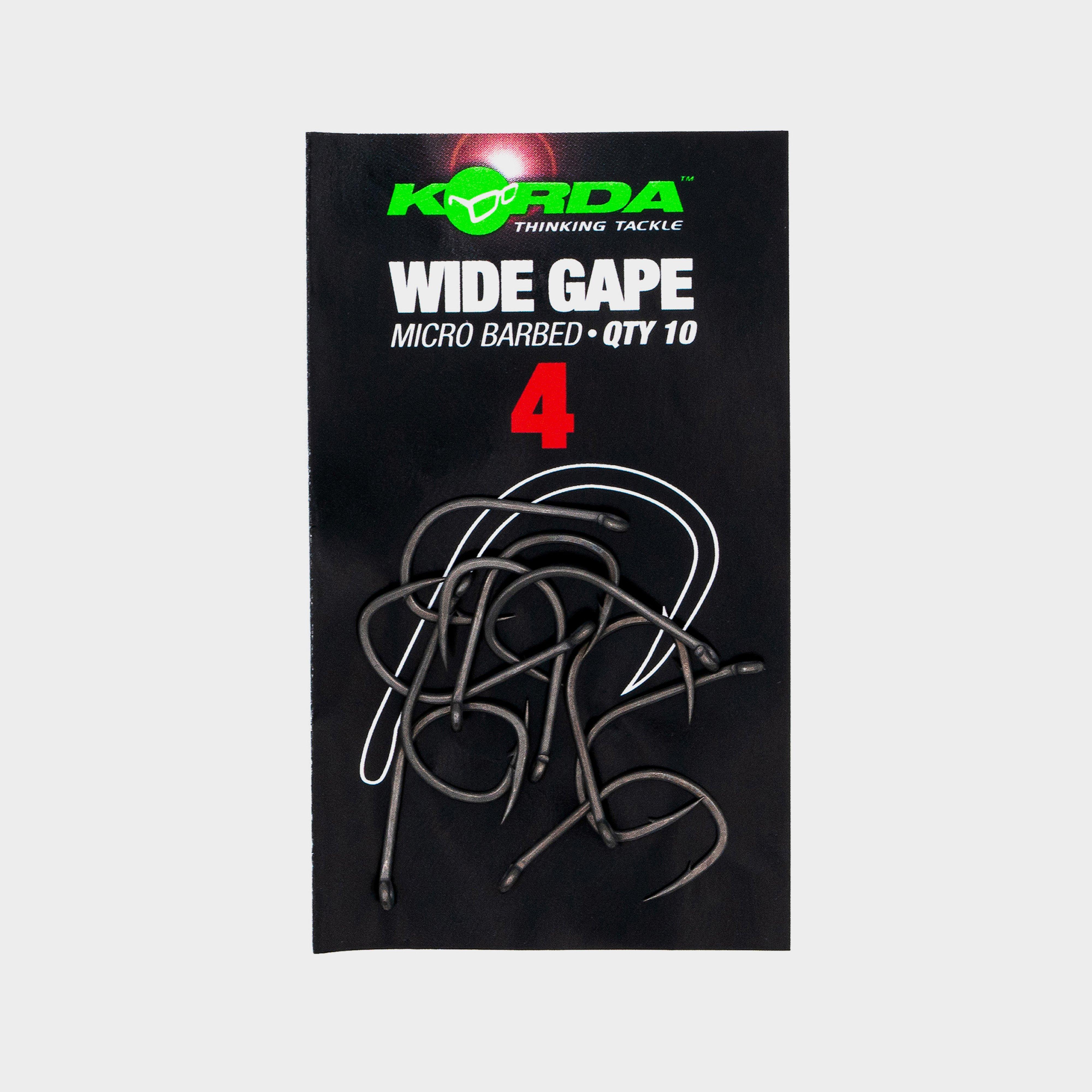 Image of Korda Sz 4 Wide Gape X Hooks, Grey