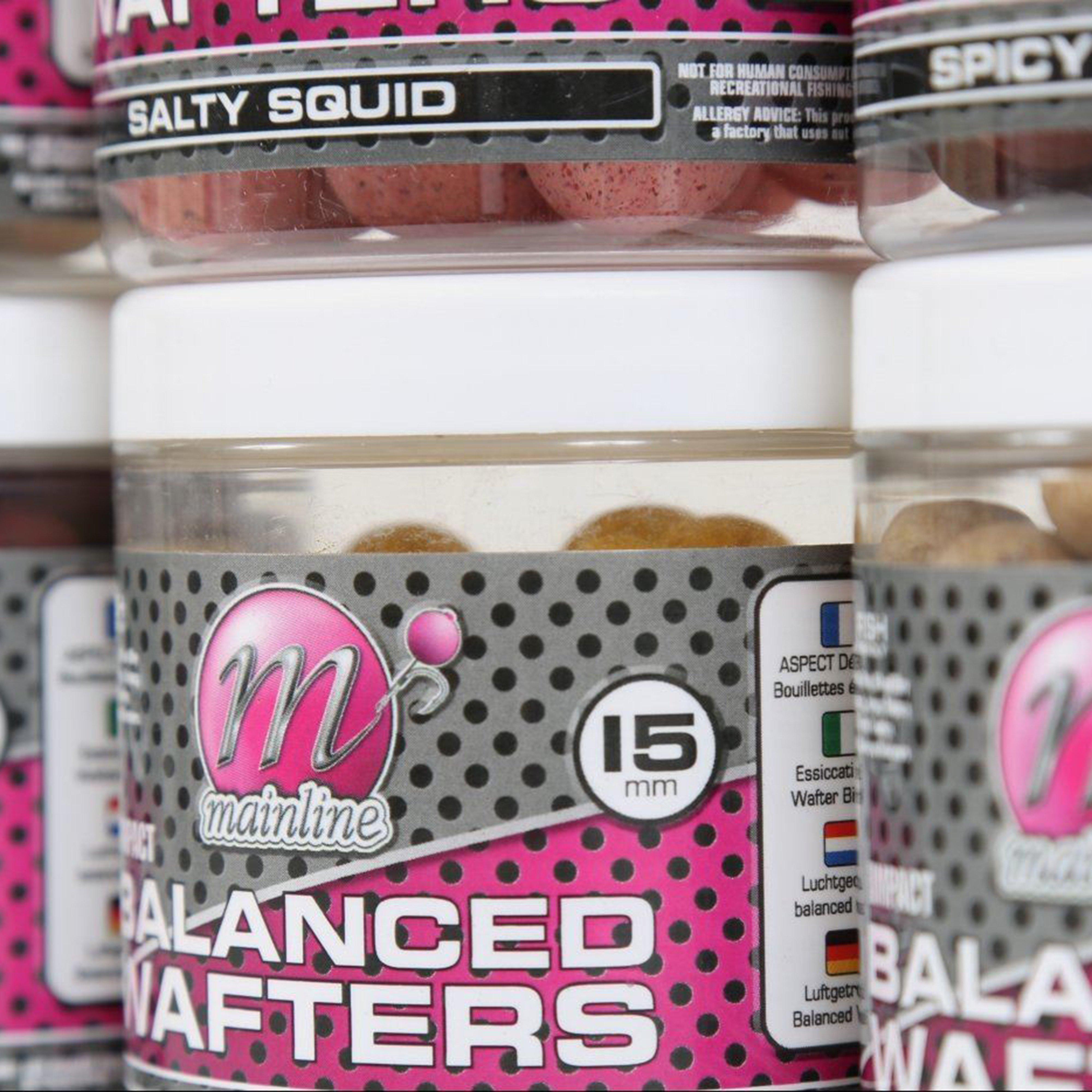 Image of MAINLINE 15mm Hi Impact Salty Squid Wafter, Multi Coloured