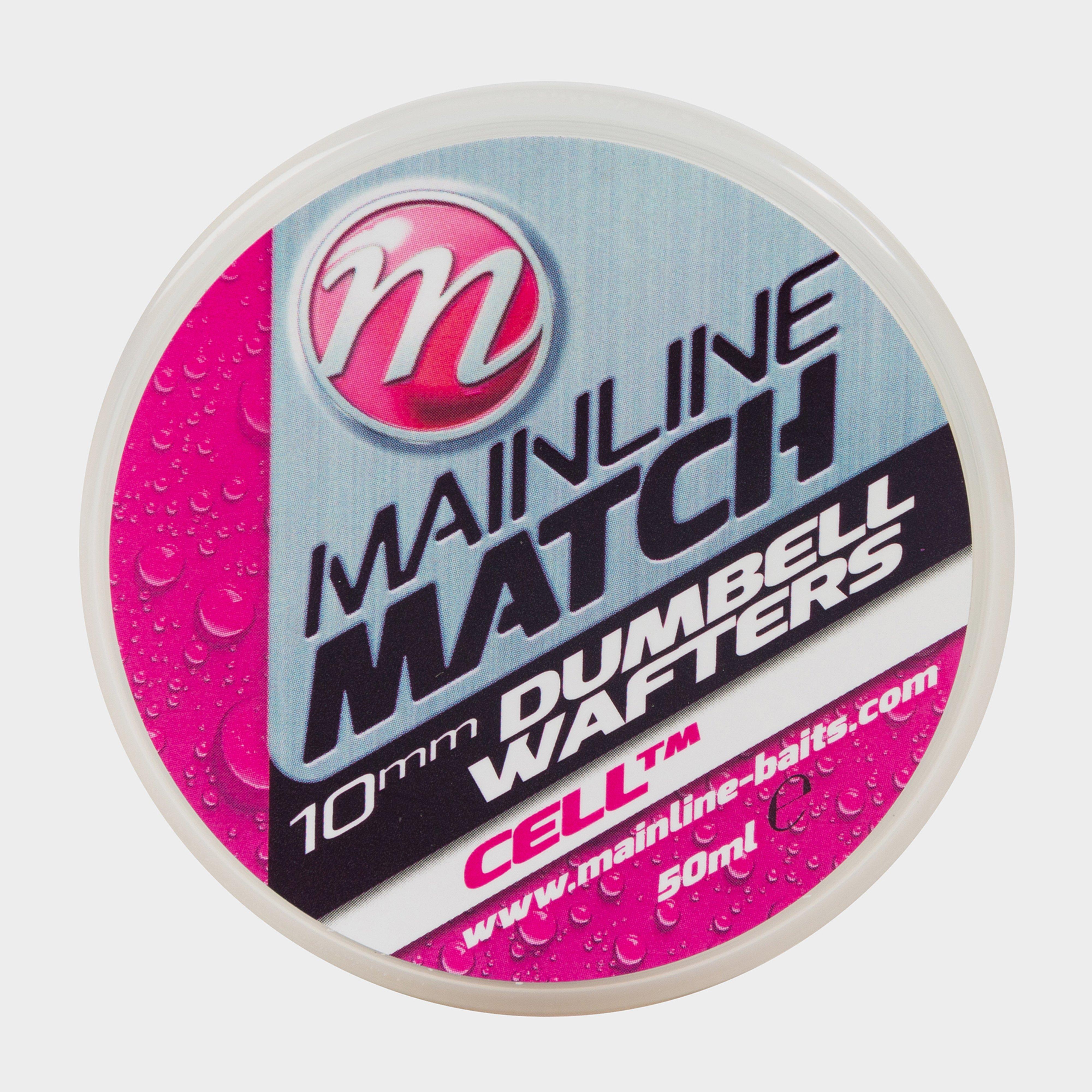 Image of MAINLINE Match Dumbell Wafters 10mm White Cell, Multi Coloured