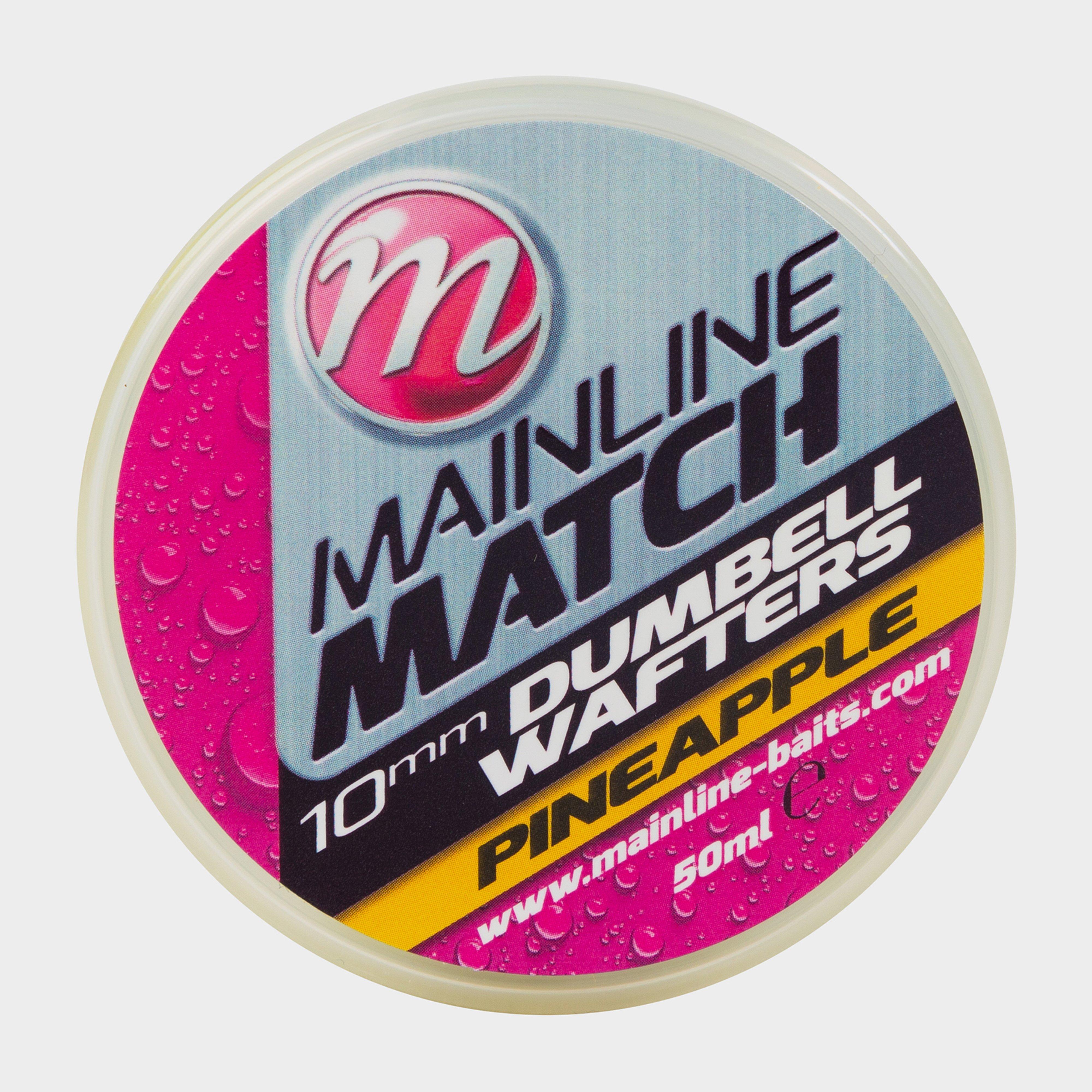 Image of MAINLINE Mainline Match Dumbell Wafters 10mm Yellow Pineapple, Pink