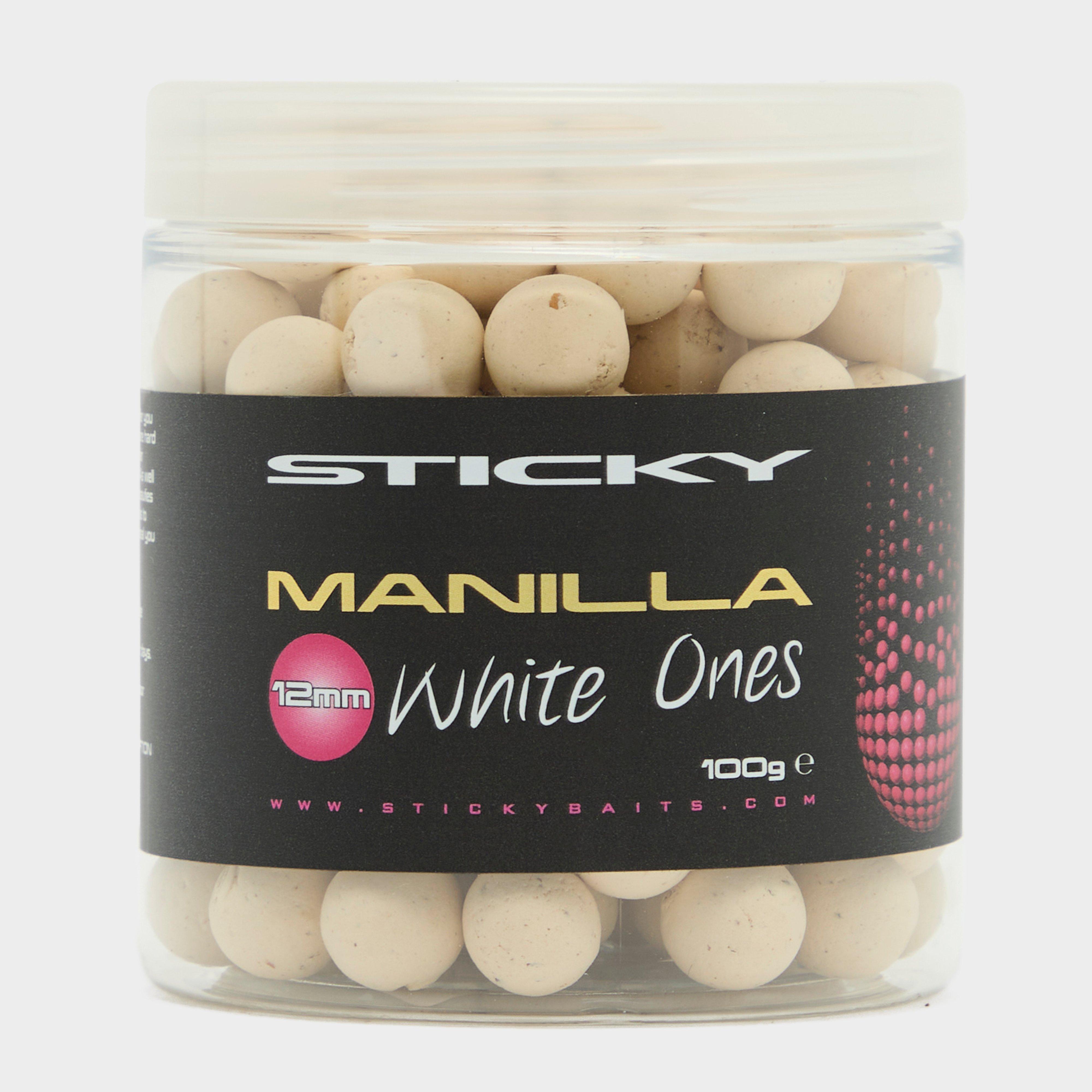 Photos - Bait Sticky Baits Sticky Manilla White Ones 12Mm 100G Pot, White 