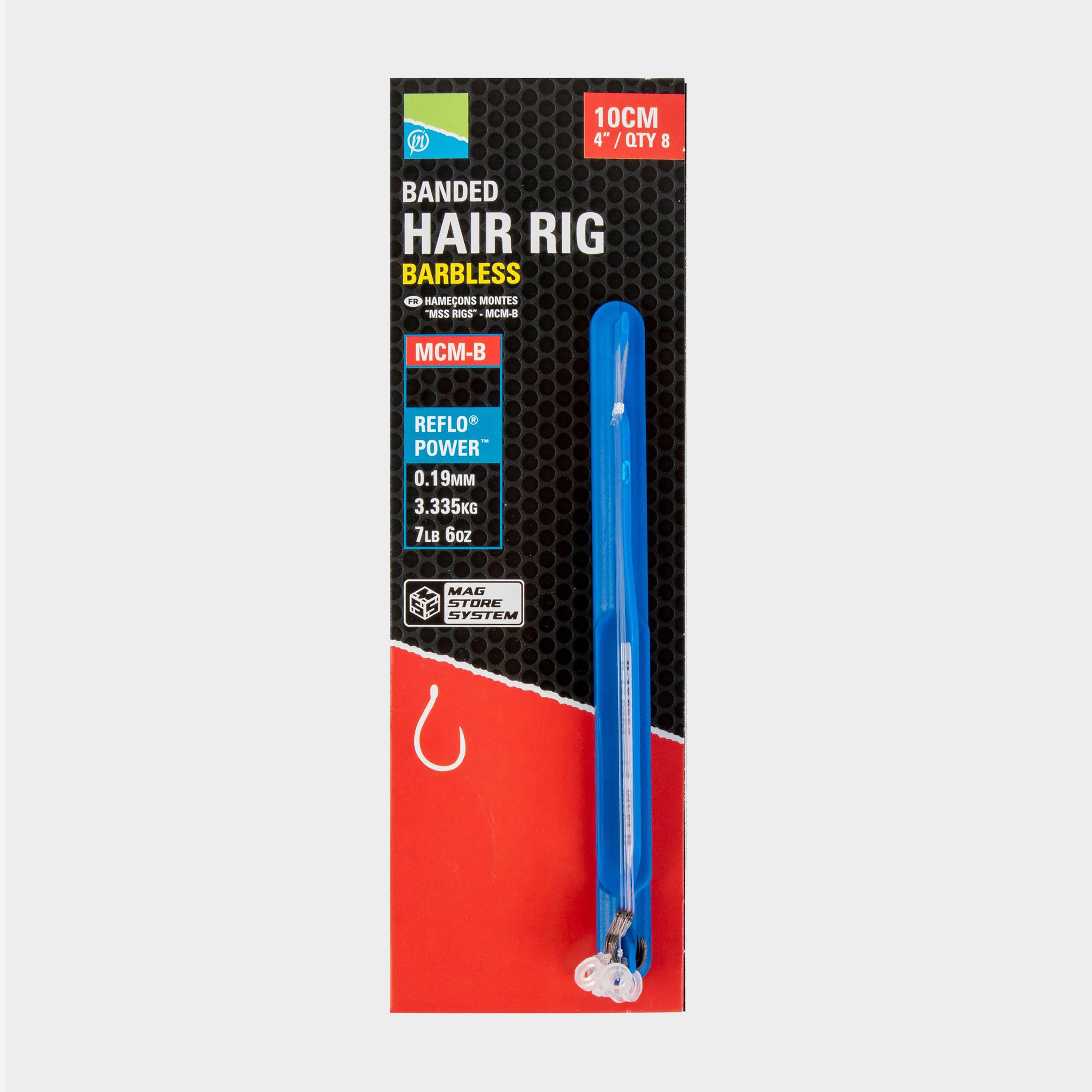 Image of PRESTON INNOVATION Preston Mcm-B Banded Hair Rigs 4In Size 12 Mcm-B, Silver