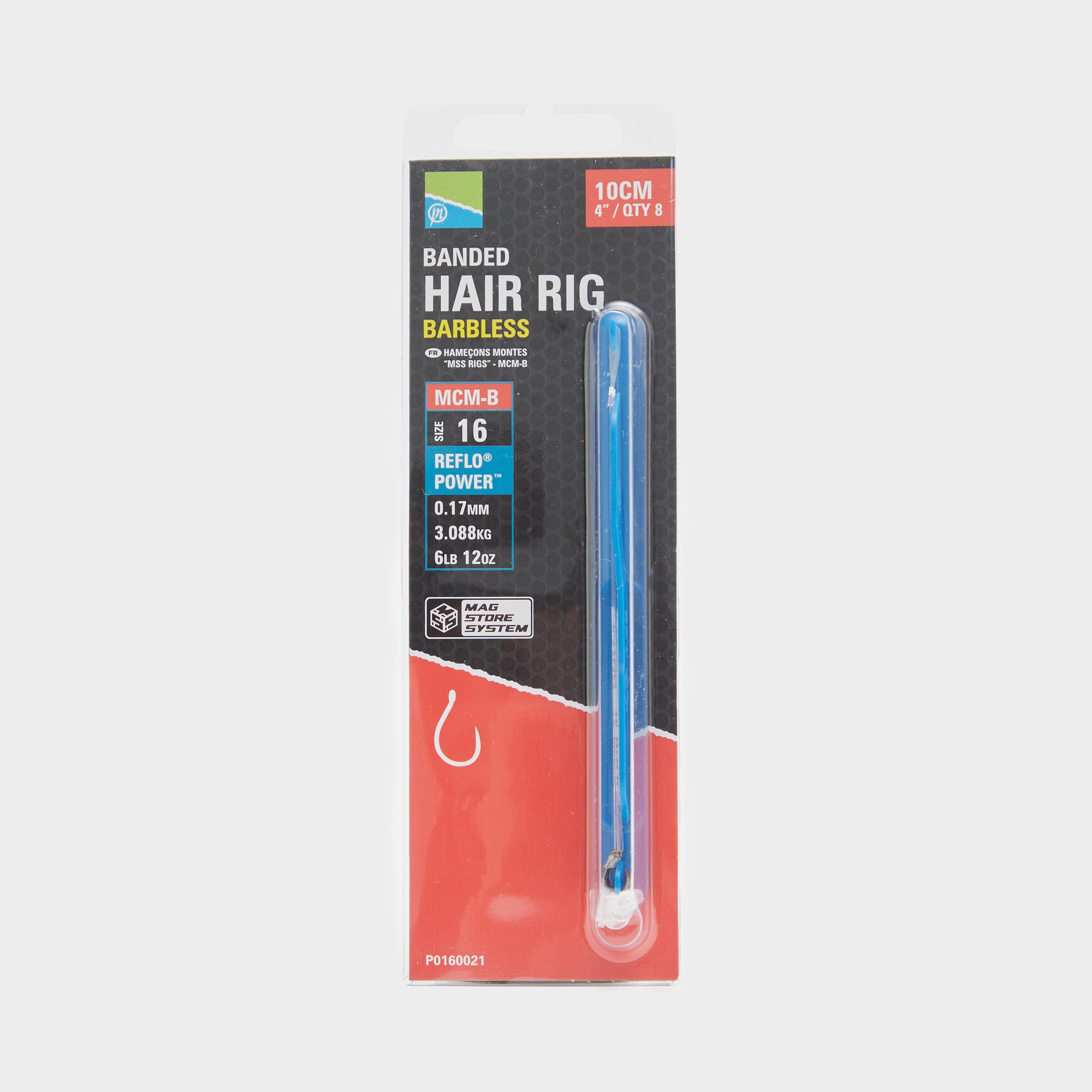 Image of PRESTON INNOVATION MCM-B Banded Hair Rigs 4inch - Size 16, Blue