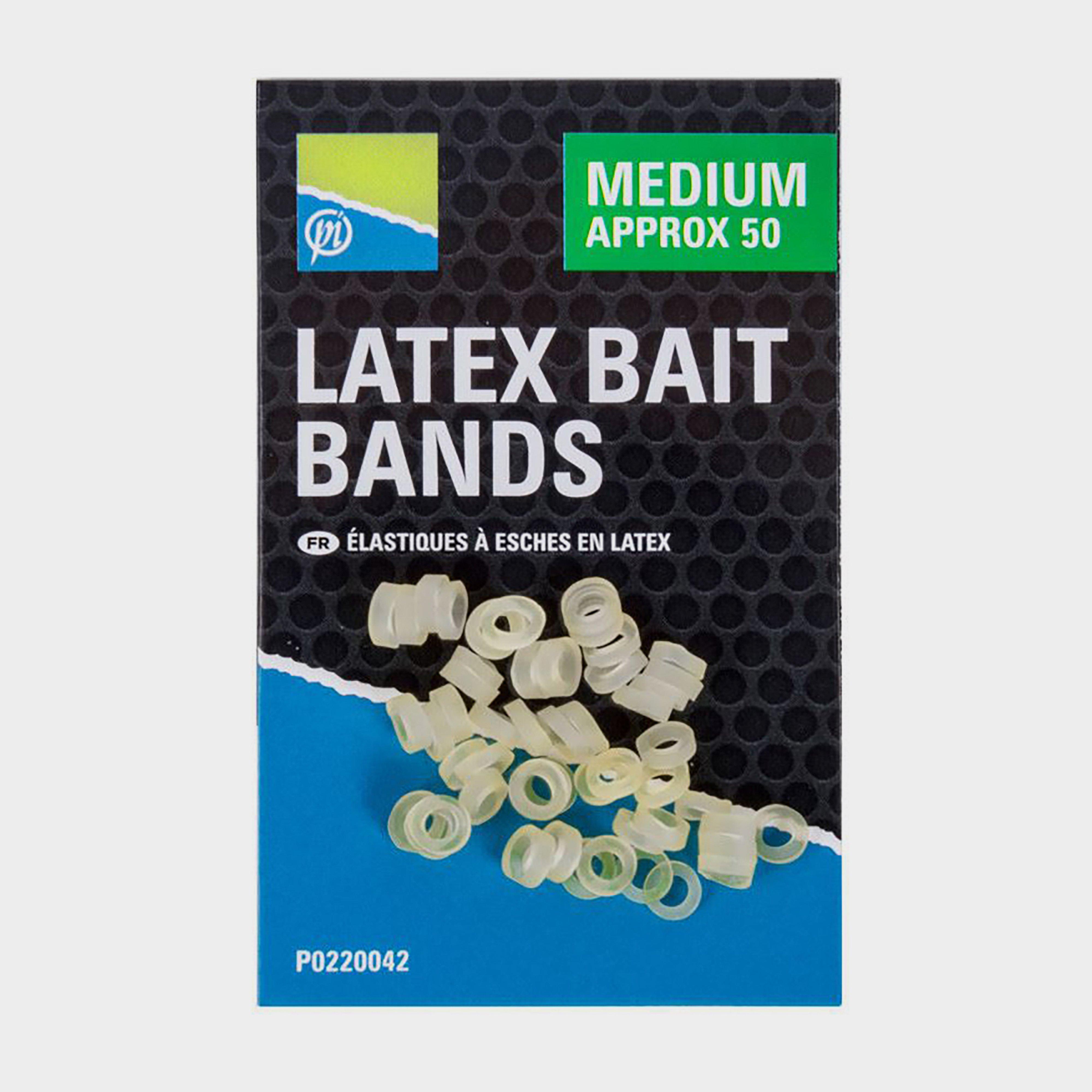 Image of PRESTON INNOVATION Latex Bait Bands Medium, White