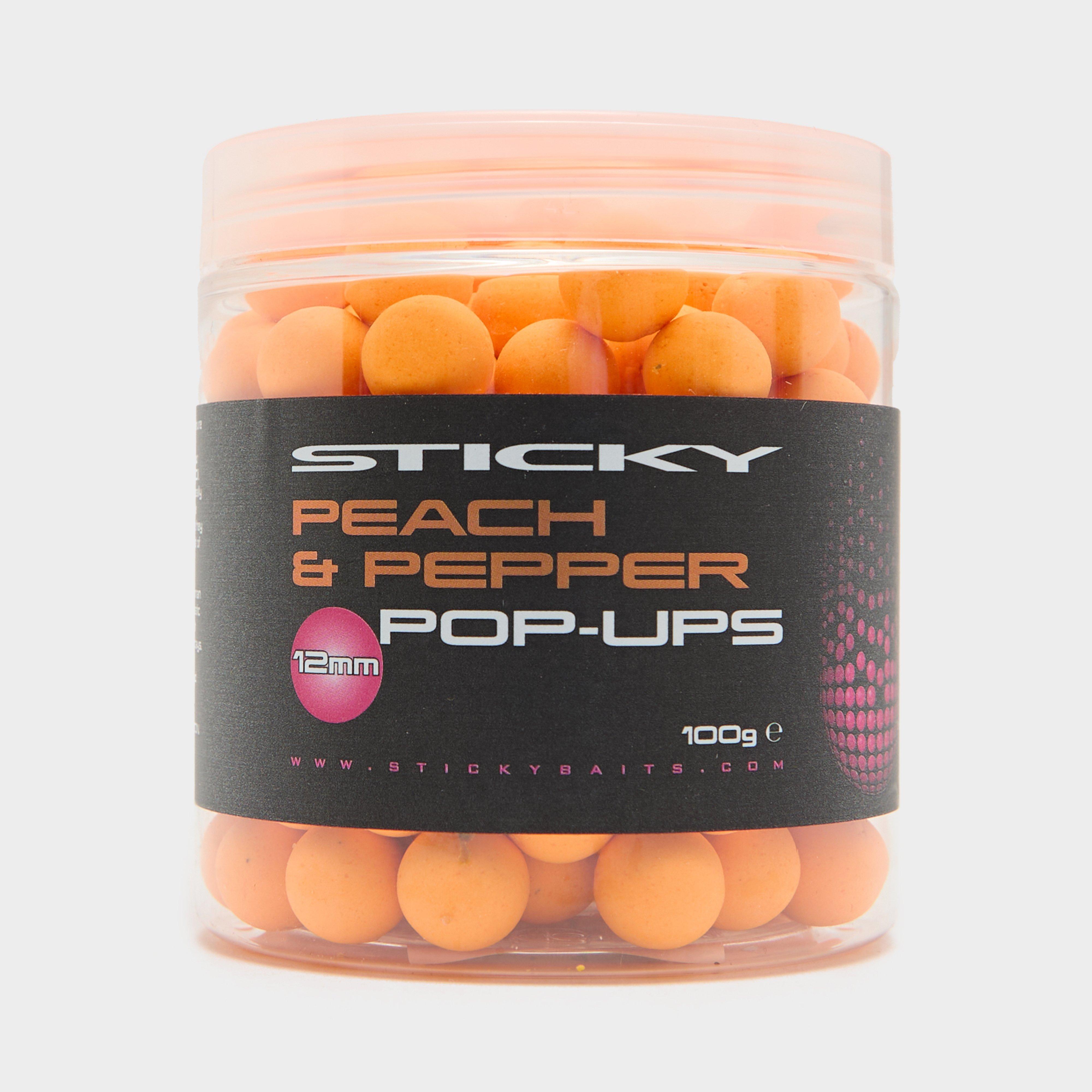 Photos - Bait Sticky Baits 12Mm Peach & Pepper Pops, Orange 