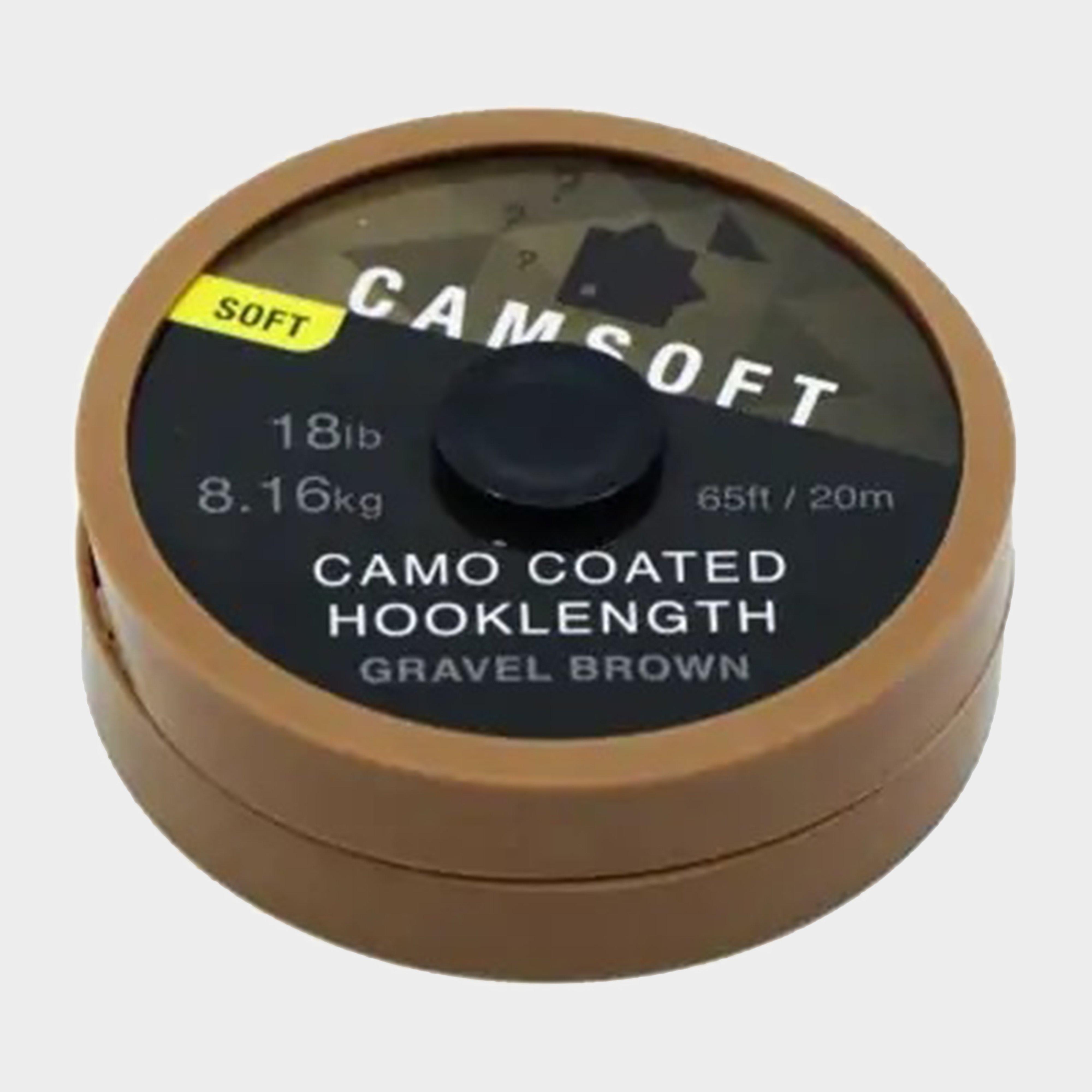 Image of THINKING ANGLER Camsoft Hooklength Camo Gravel Brown 18lb, Brown