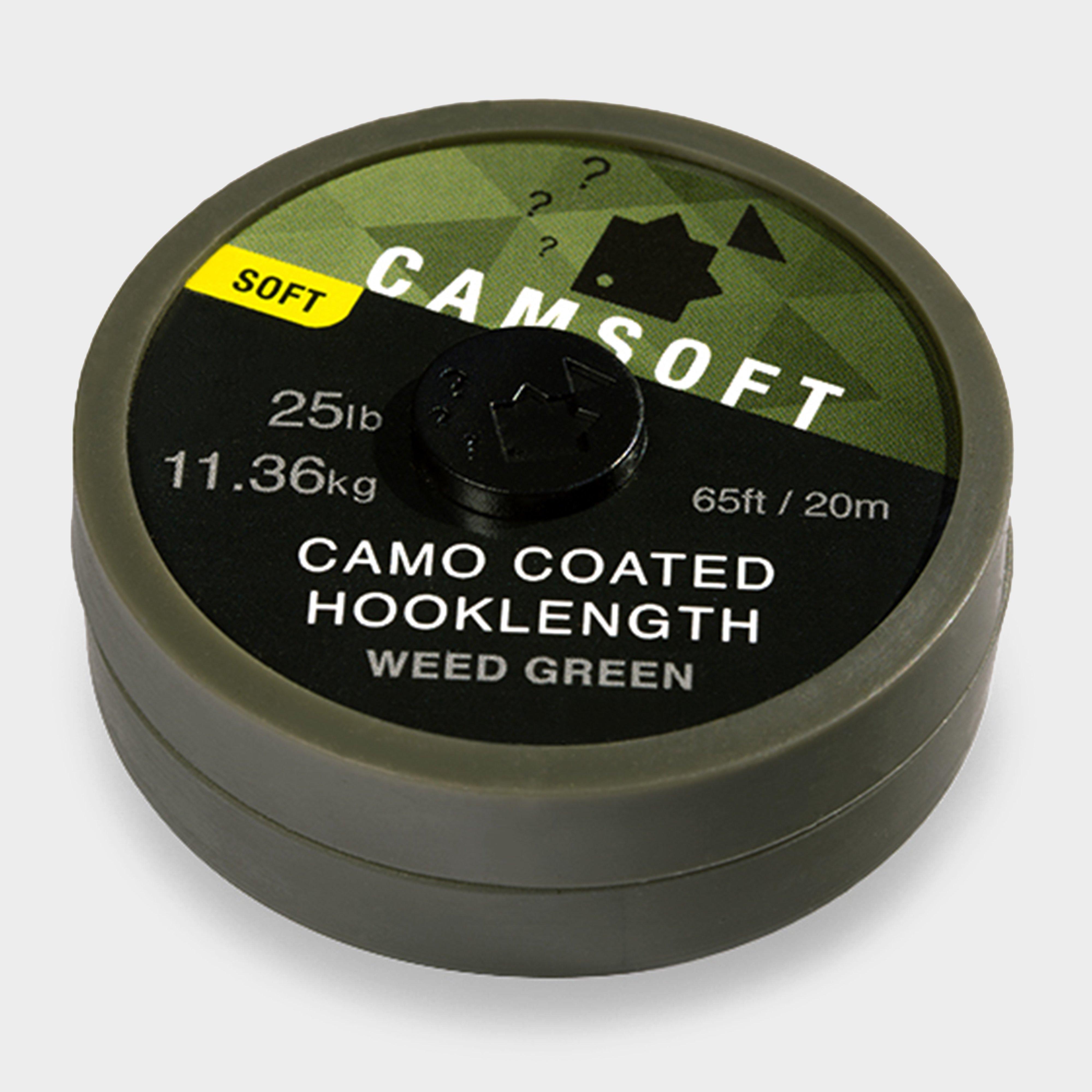 Image of THINKING ANGLER Camsoft Hooklength Camo Weed Green 25lb, Green