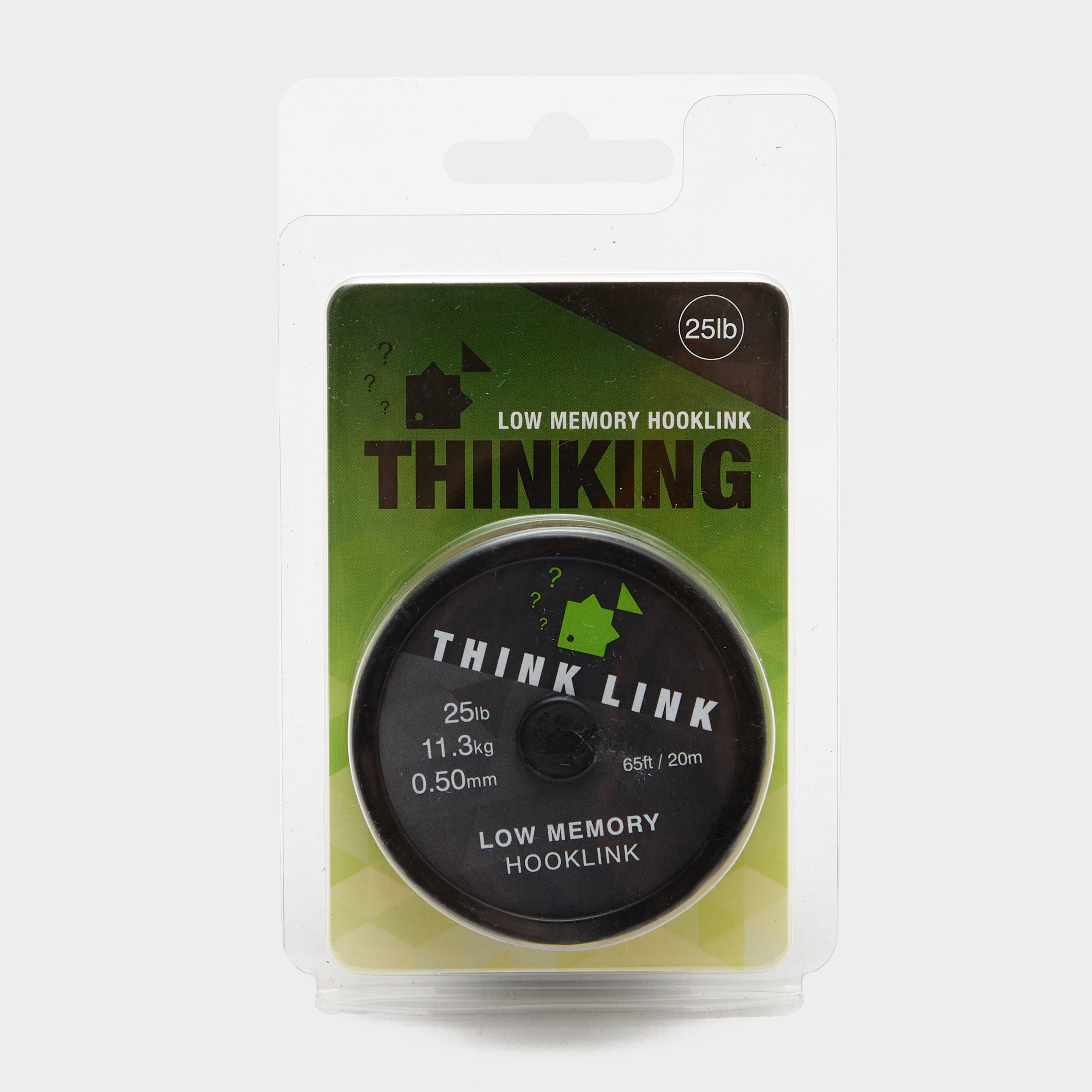 Image of THINKING ANGLER Think Link Low Memory Hooklink 25lb (0.50mm) 20m, Black