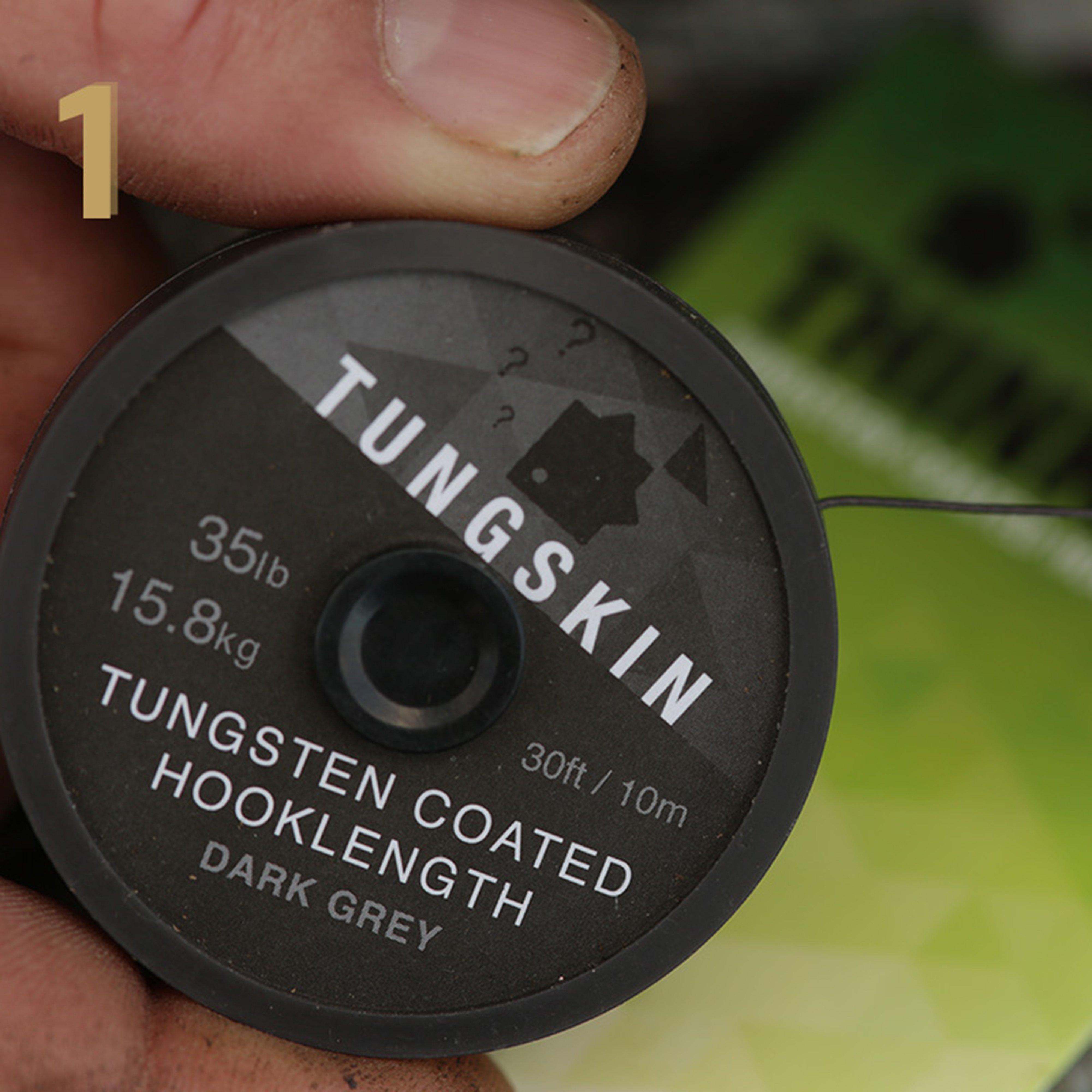 Image of THINKING ANGLER Tungskin Hooklength 35lb, Grey