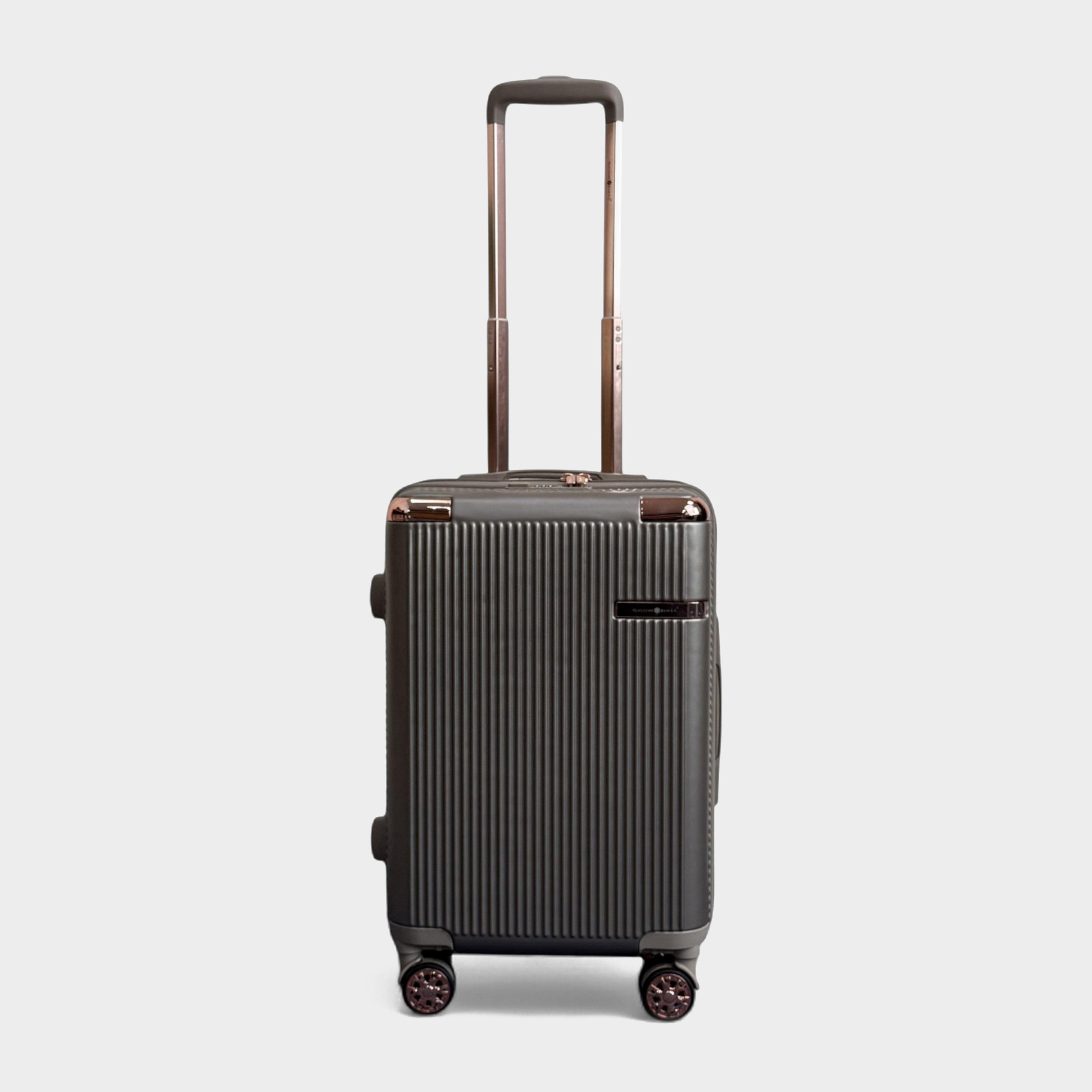 Image of Infinity Leather Hard Shell Cabin 55 X 36 X 22 Cm Pc Suitcase Luggage Suitable For Easyjet, Ryanair, Beige