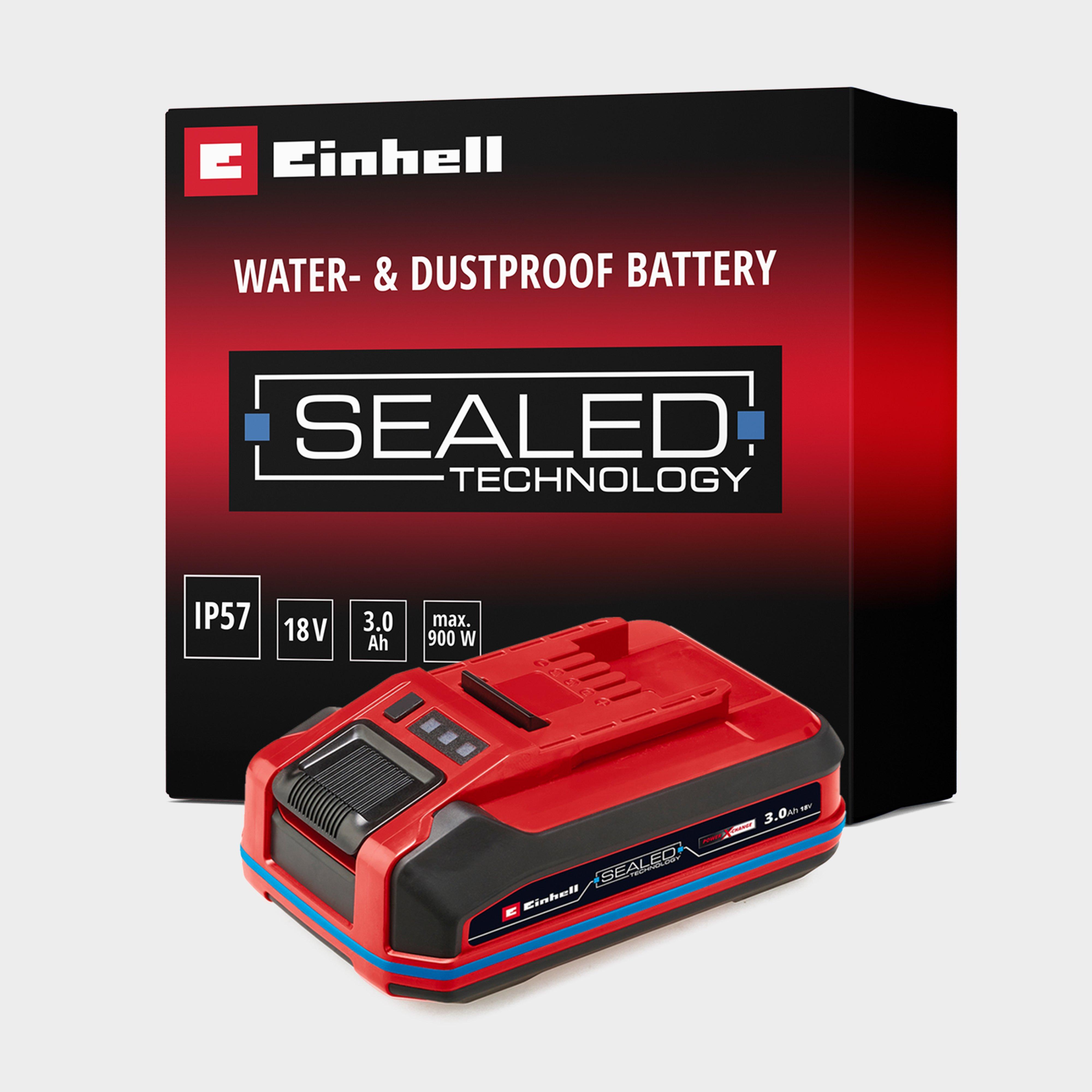 Image of Einhell PXC 3.0ah Battery For All Power X-change Ip57 Water & Dust Proof 18v Sealed, Red