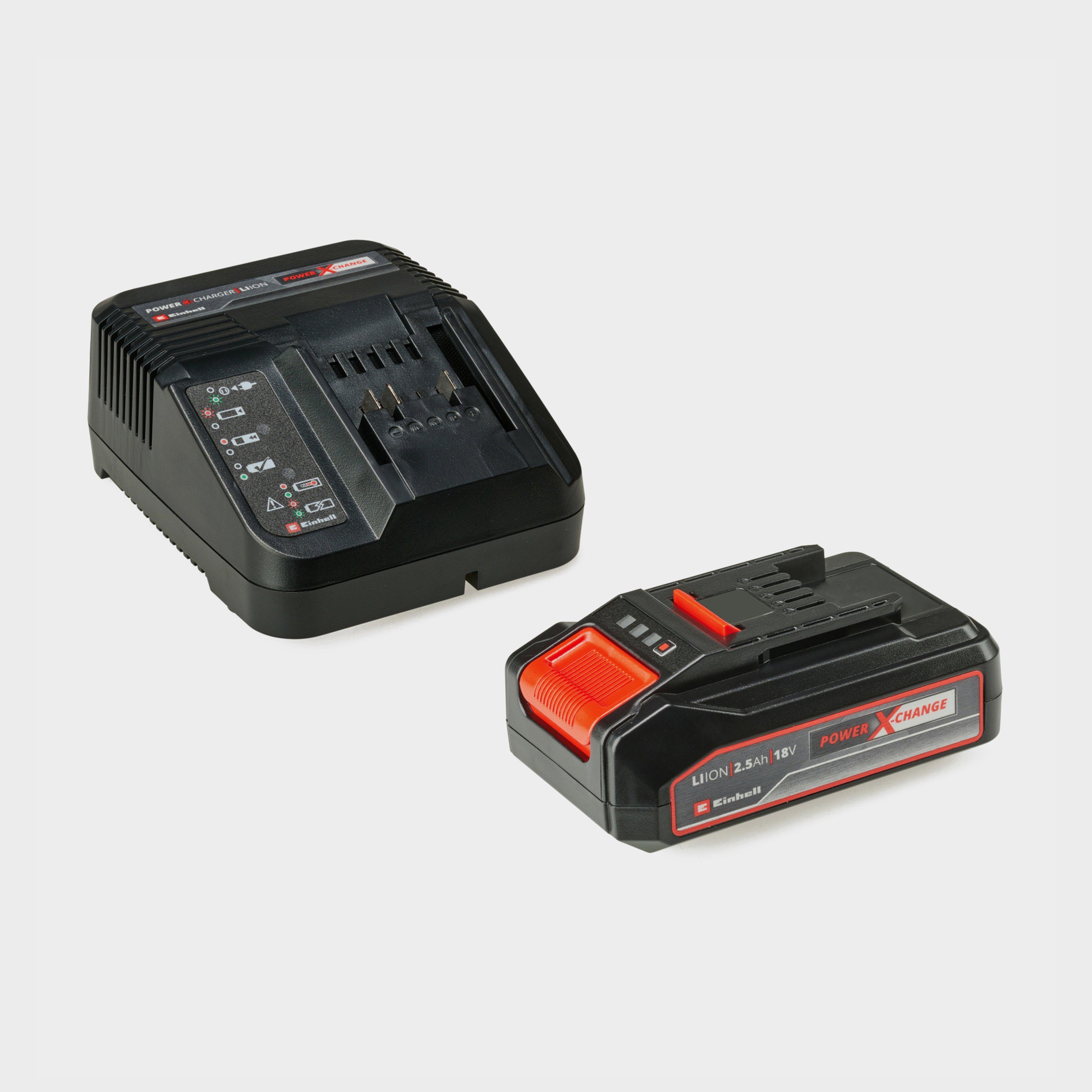Image of Einhell PXC 2.5ah Battery And Charger For All Power X-change 18v Starter Kit, Red