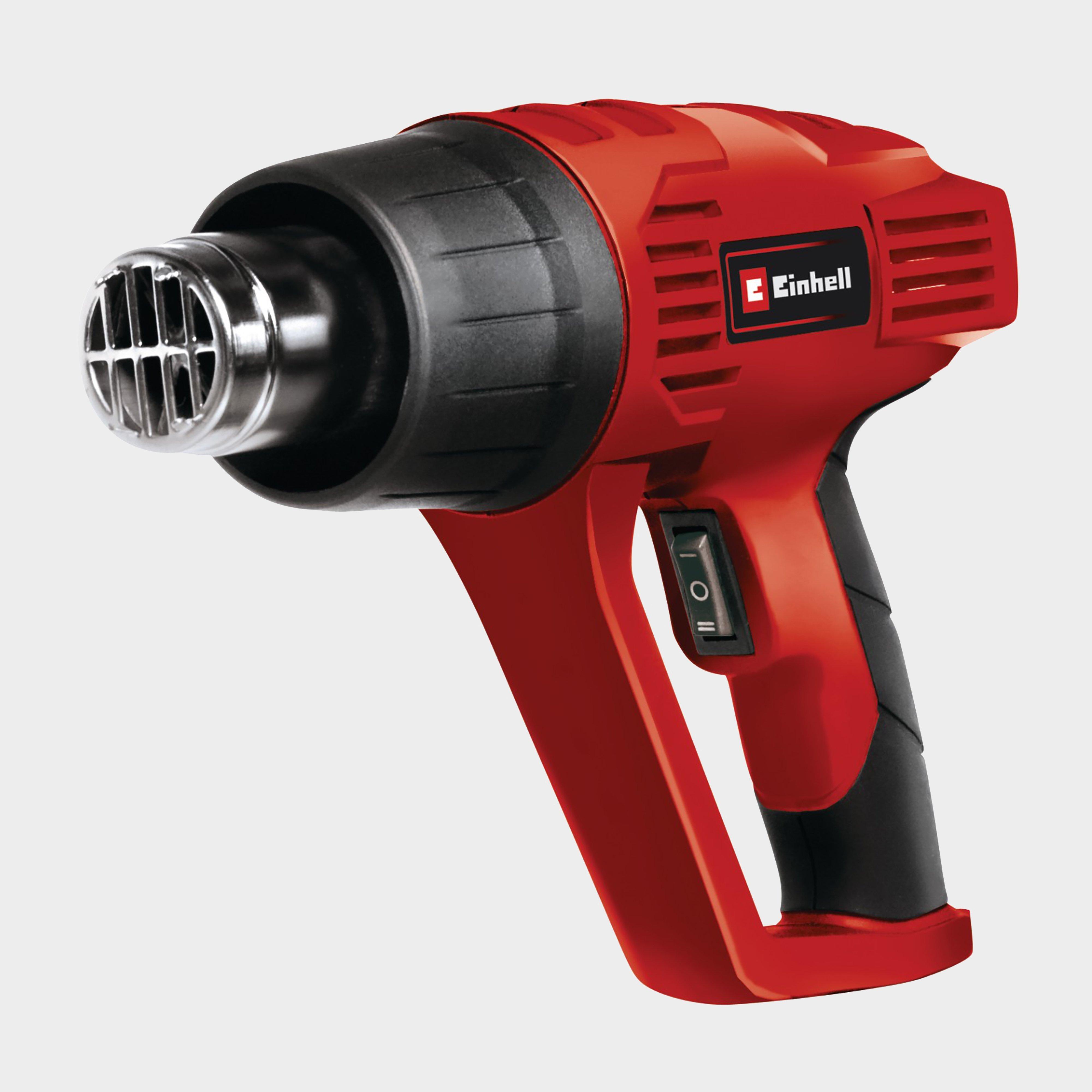 Image of Einhell Heat Gun 2000w With Accessories 550c - Corded Electric, Red