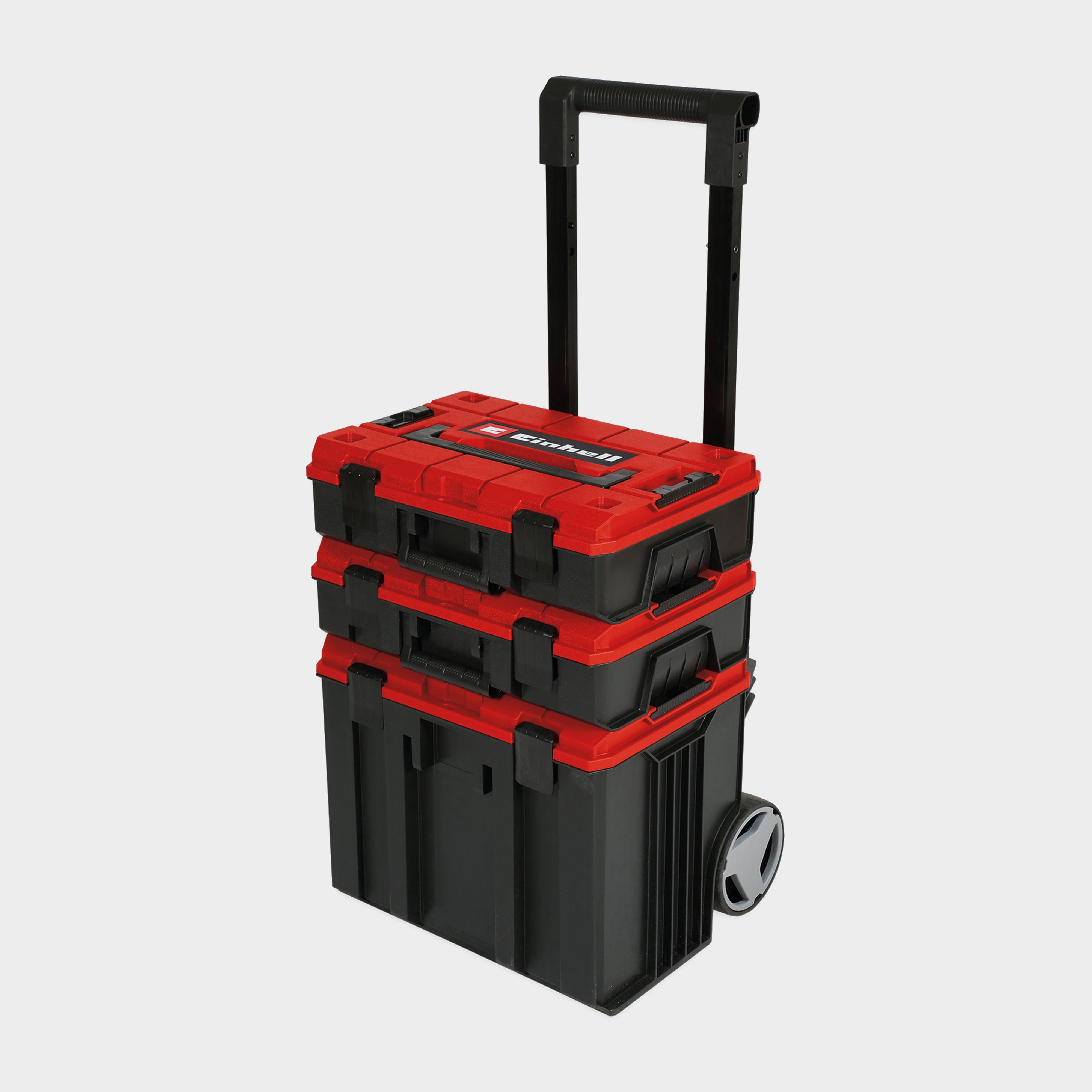 Image of Einhell Power Tool Case Tower Wheeled Storage Modular Cases Up To 120kg, Red