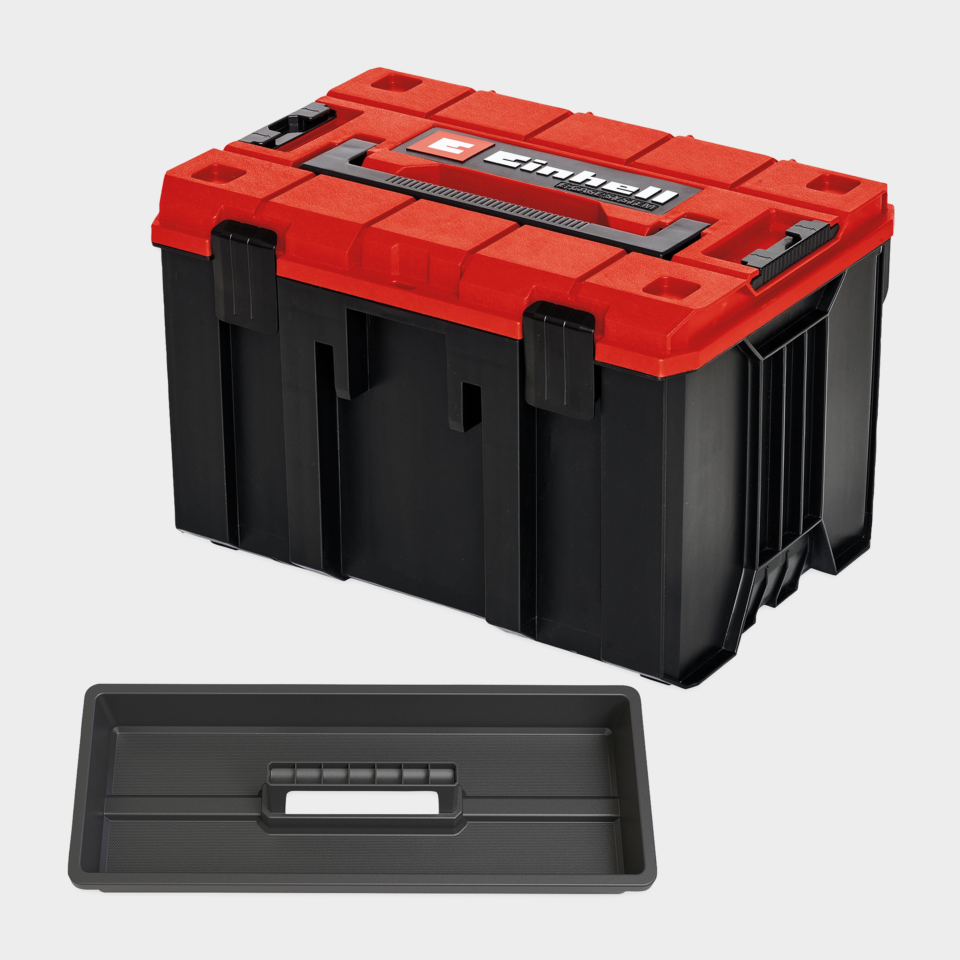 Image of Einhell Modular Tool Box Medium Carrying Case Stackable Storage Red E-case M, Red