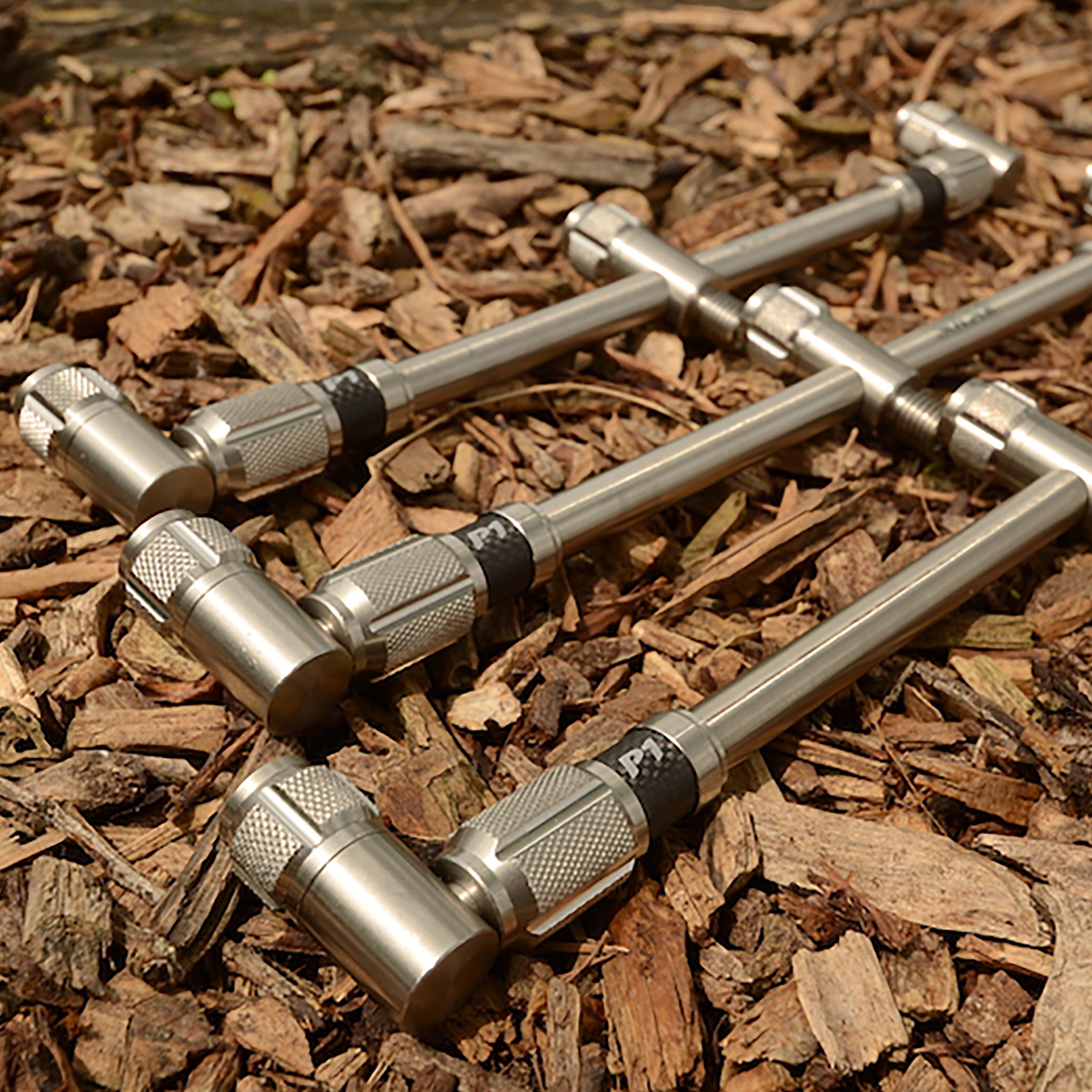 Image of SOLAR TACKLE P1 3-Rod Fixed Buzz Bars (12 inches), Silver