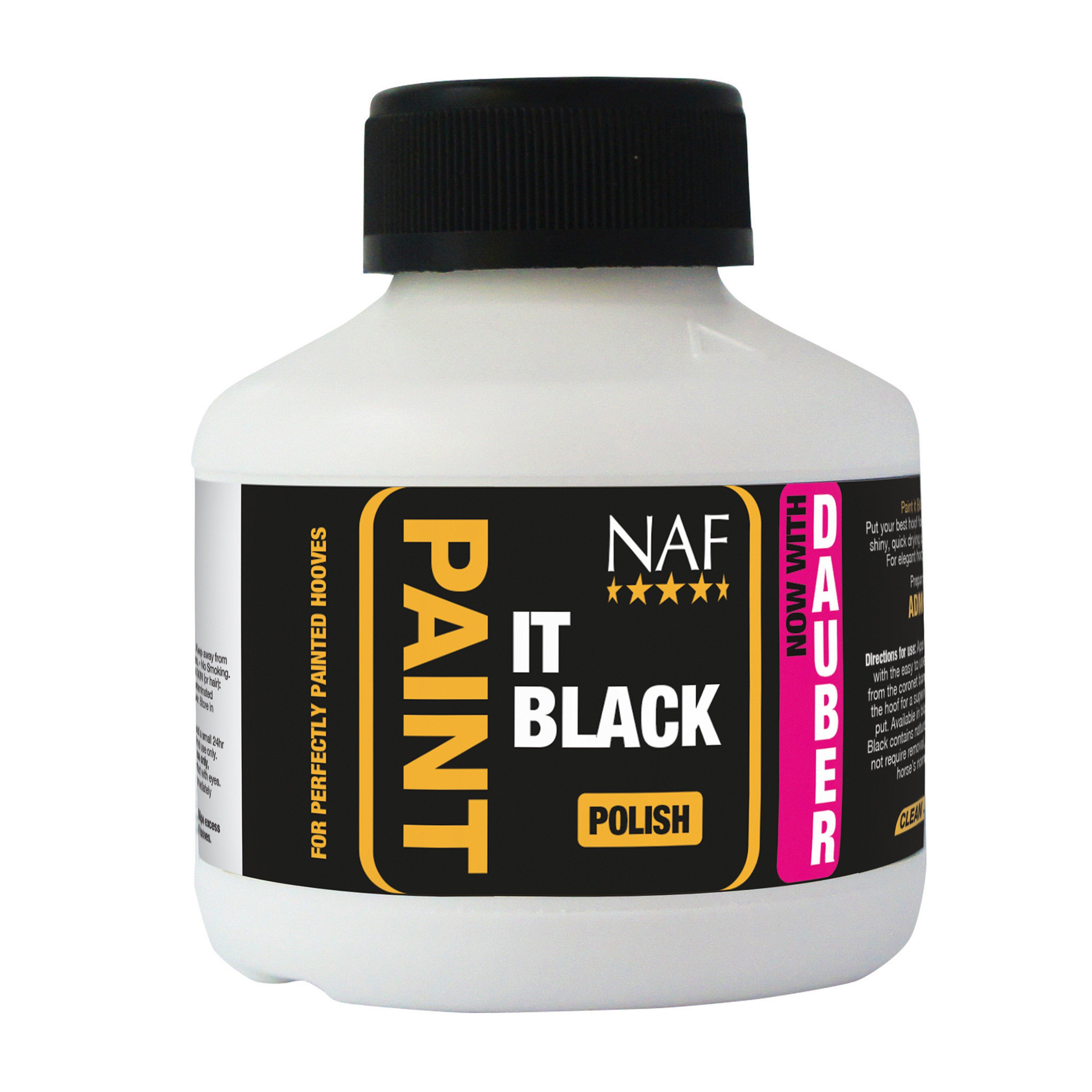 Image of NAF Paint It in Black Hoof Polish, Black