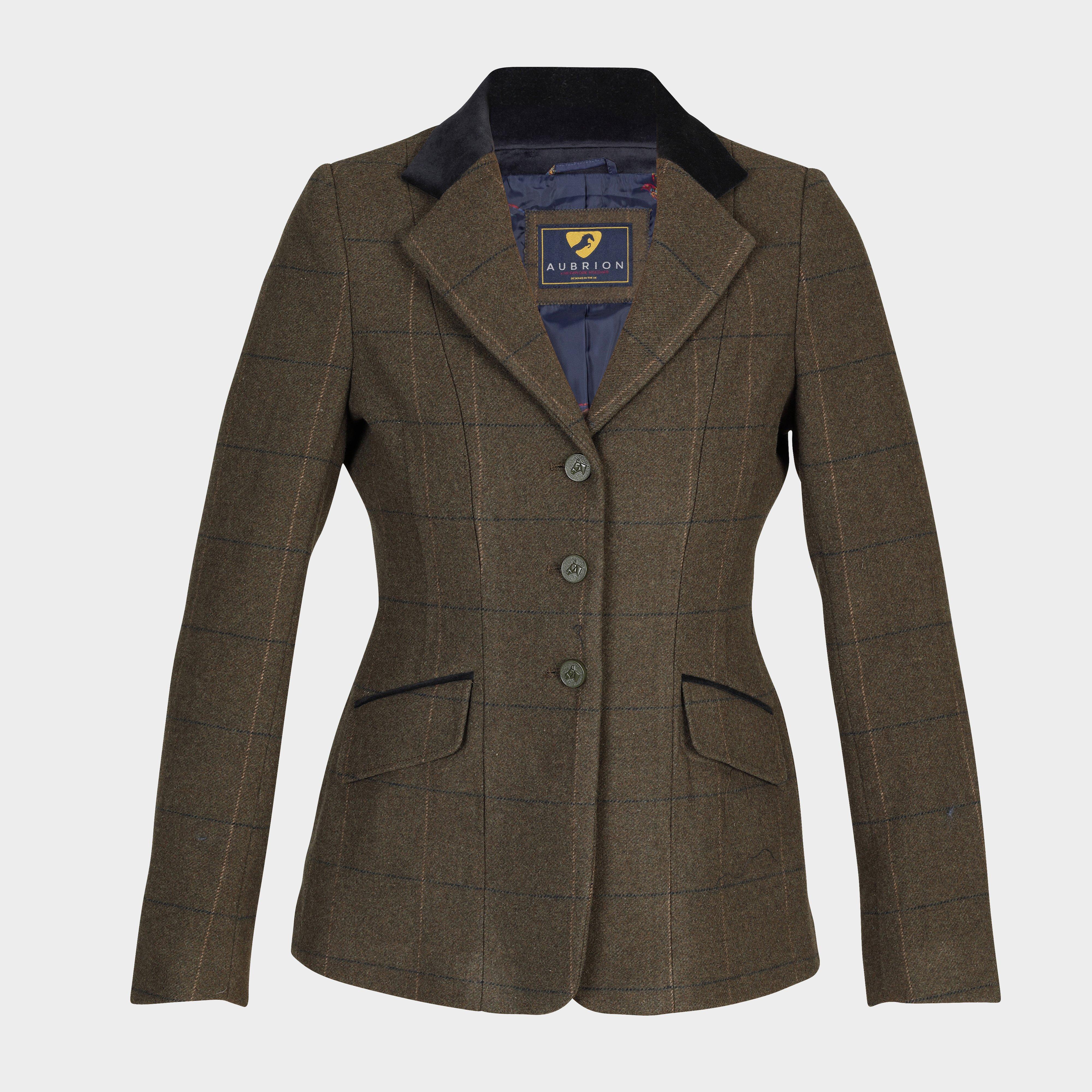 Image of Aubrion Ladies Saratoga Tweed Jacket, Green