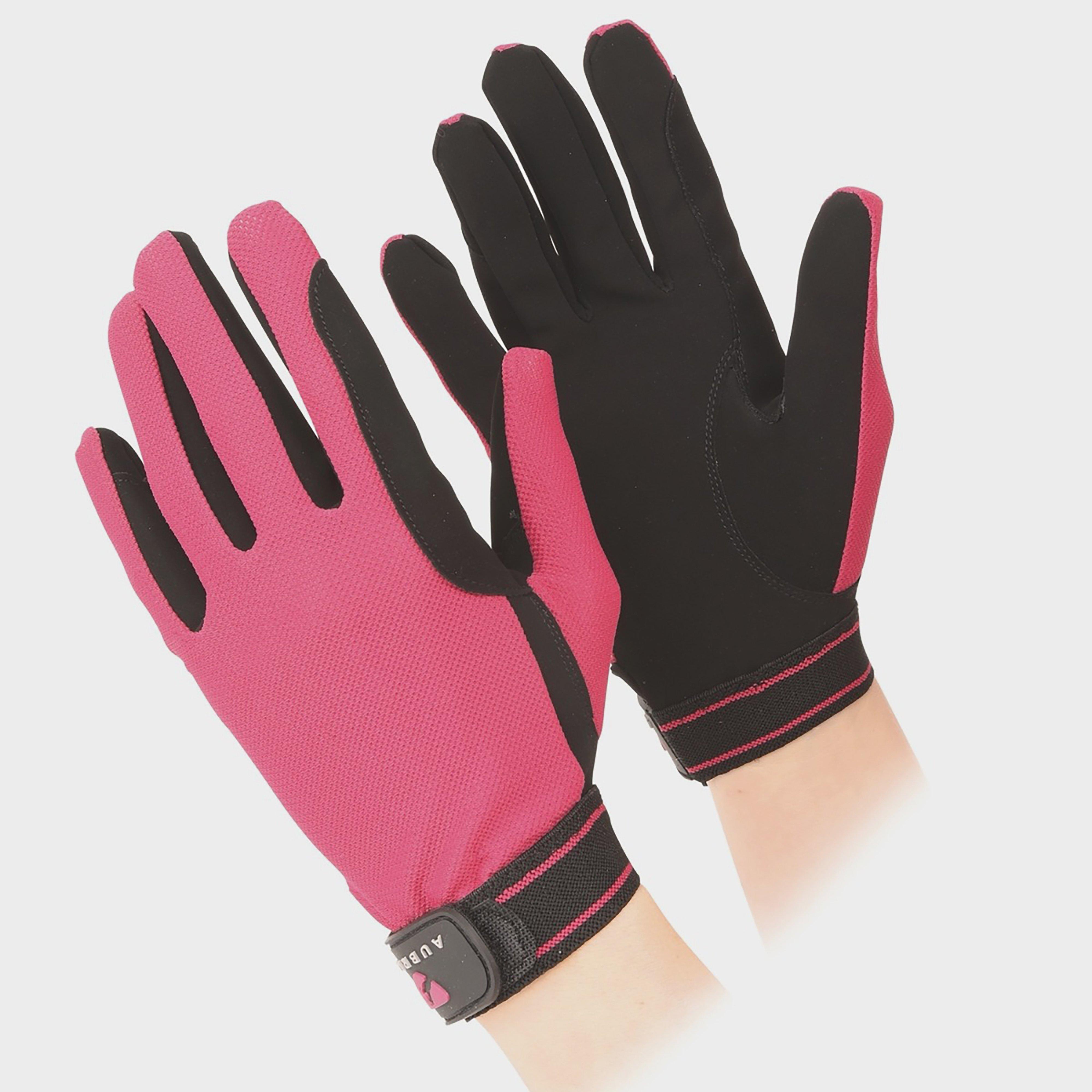 Image of Aubrion Mesh Riding Gloves, Pink