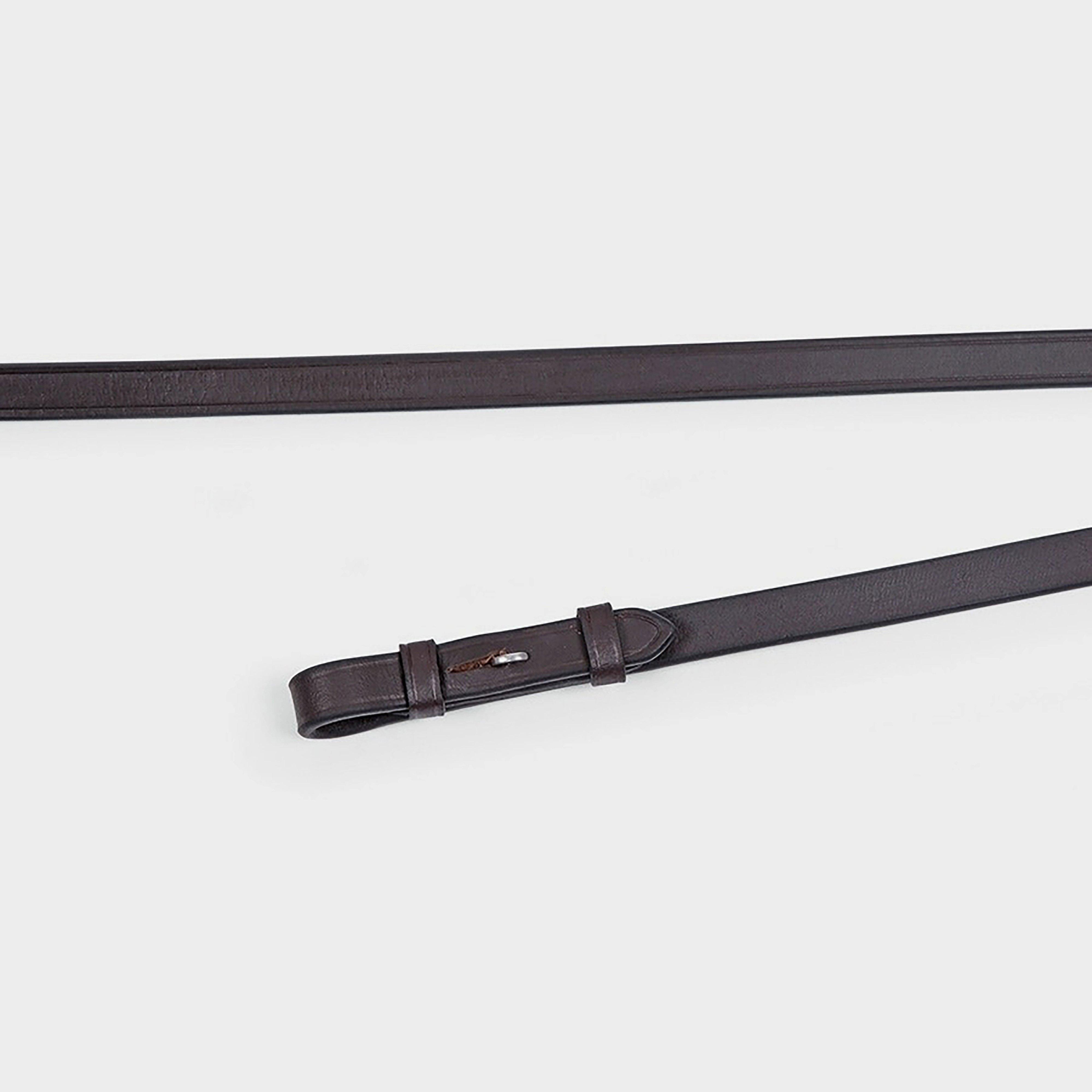 Image of Velociti Plain Leather Reins Black, Black
