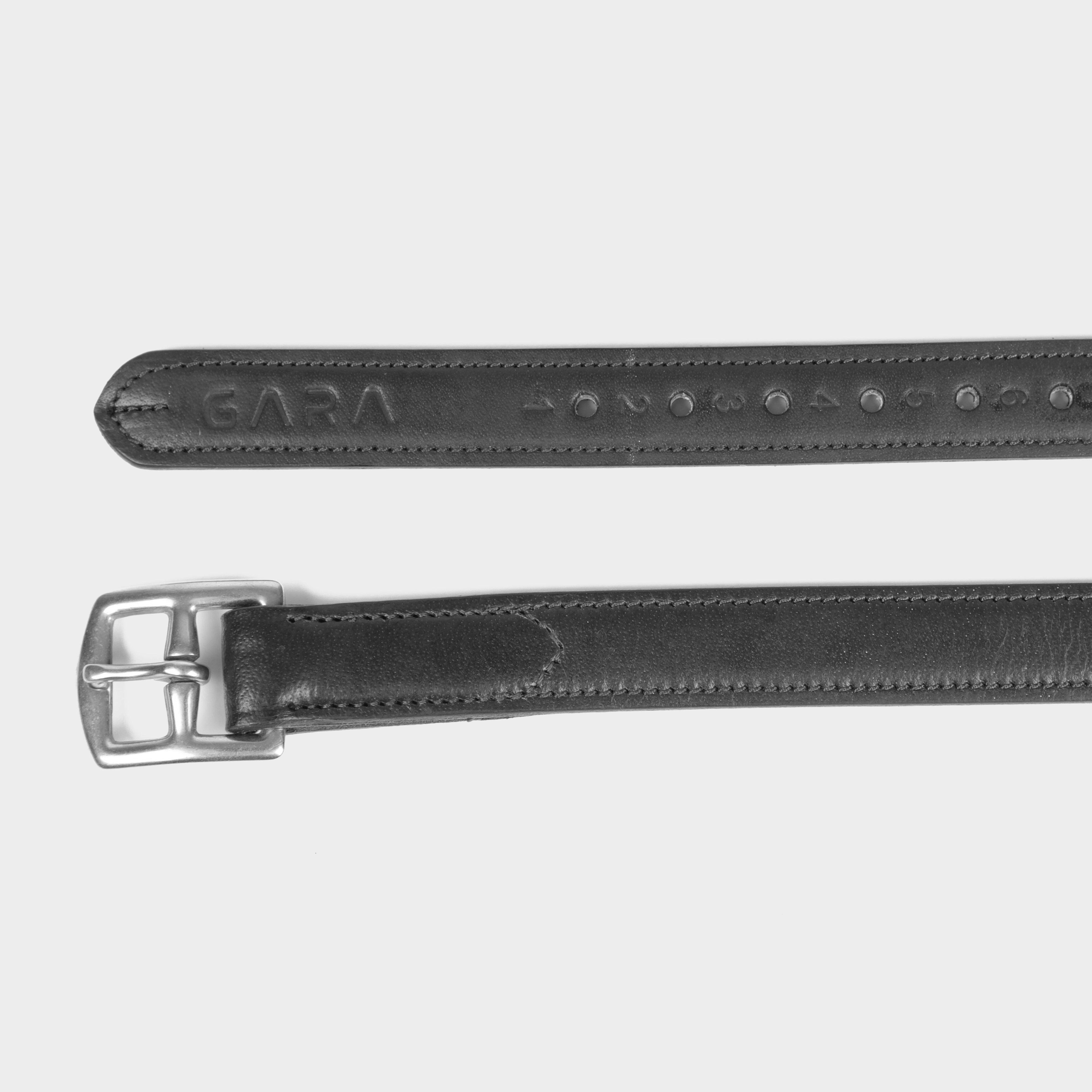 Image of Velociti Velociti Blenheim Non-Stretch Stirrup Leathers Black, Black