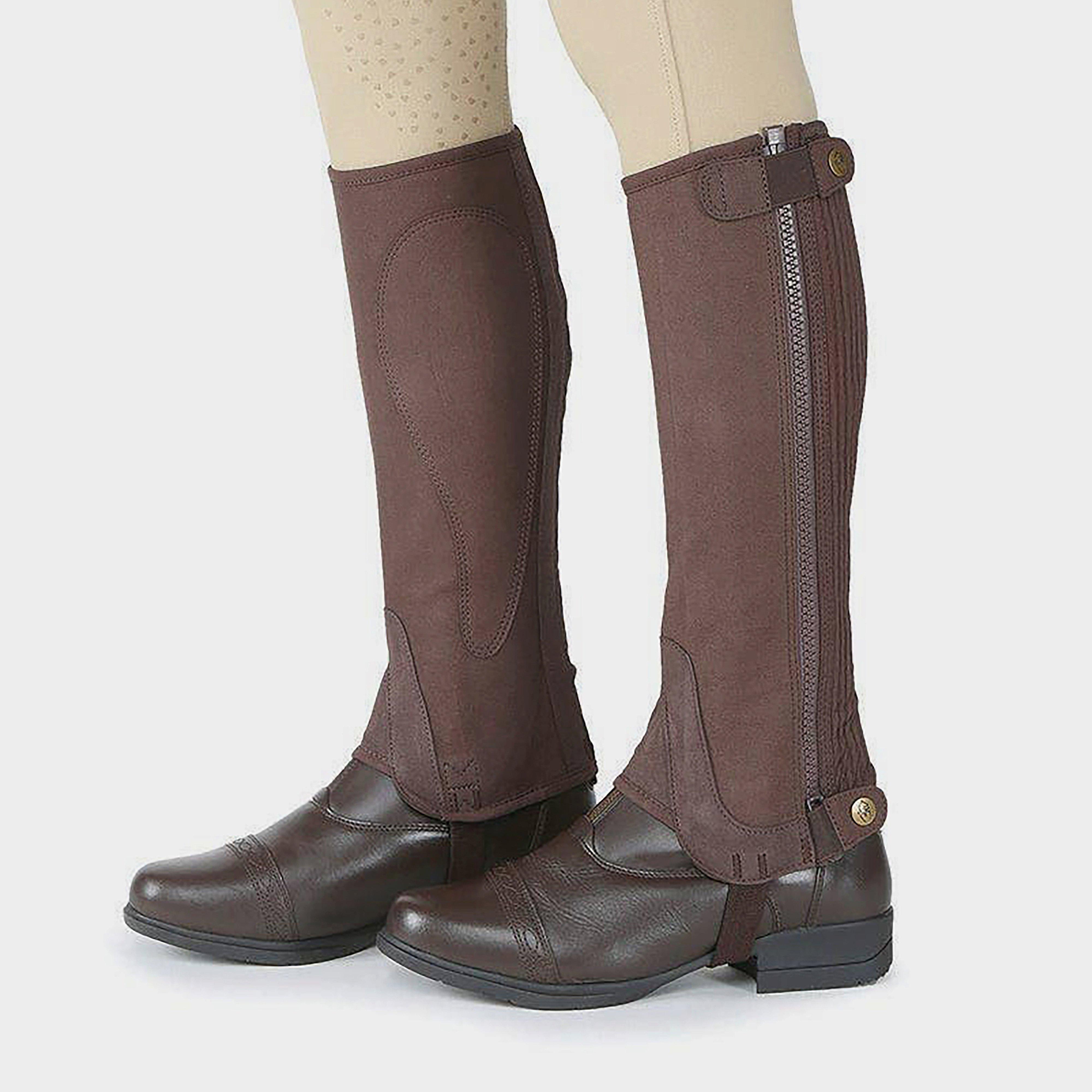 Image of Moretta Adults Amara Half Chaps Brown, Brown