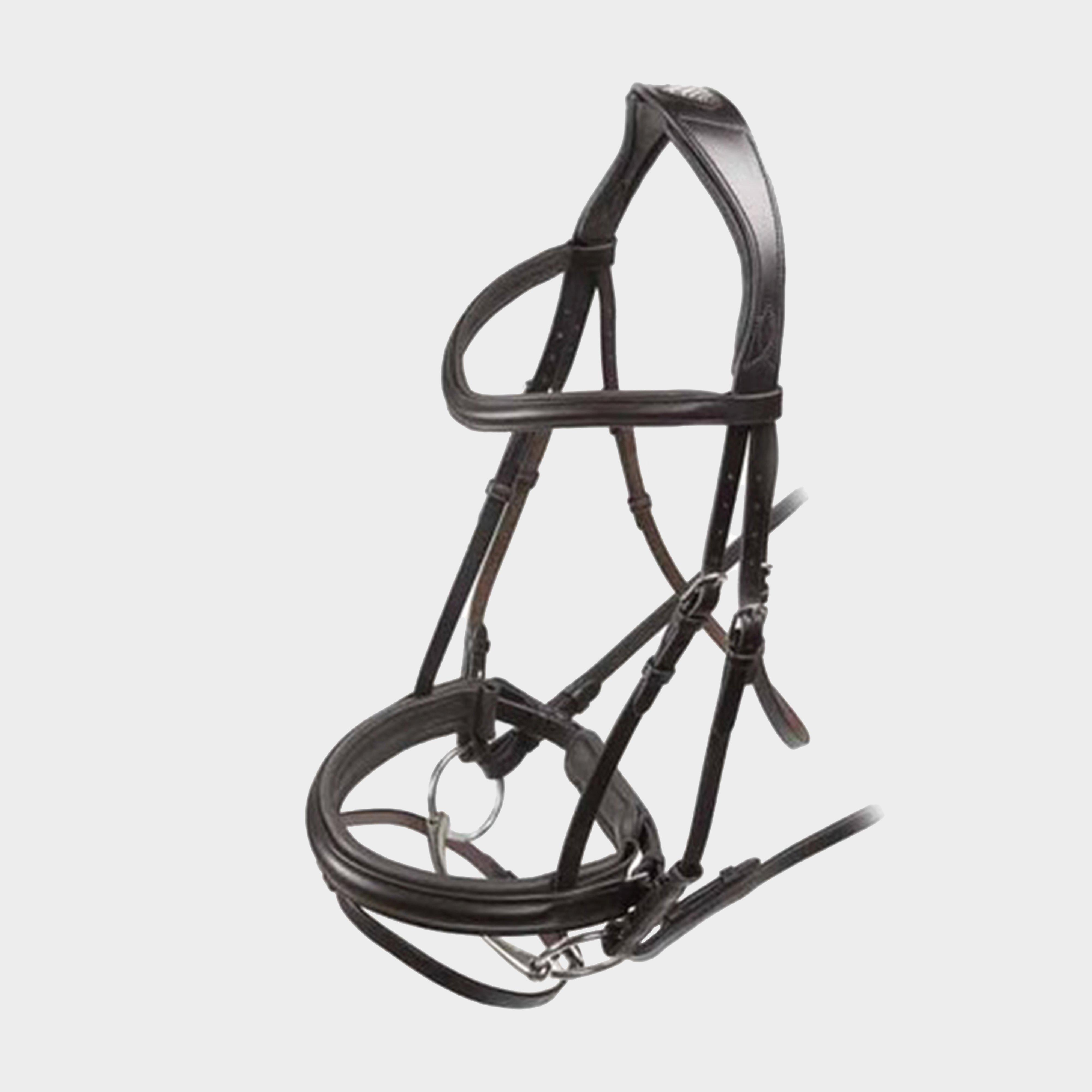 Image of Velociti Dressage Flash Bridle Black, Black