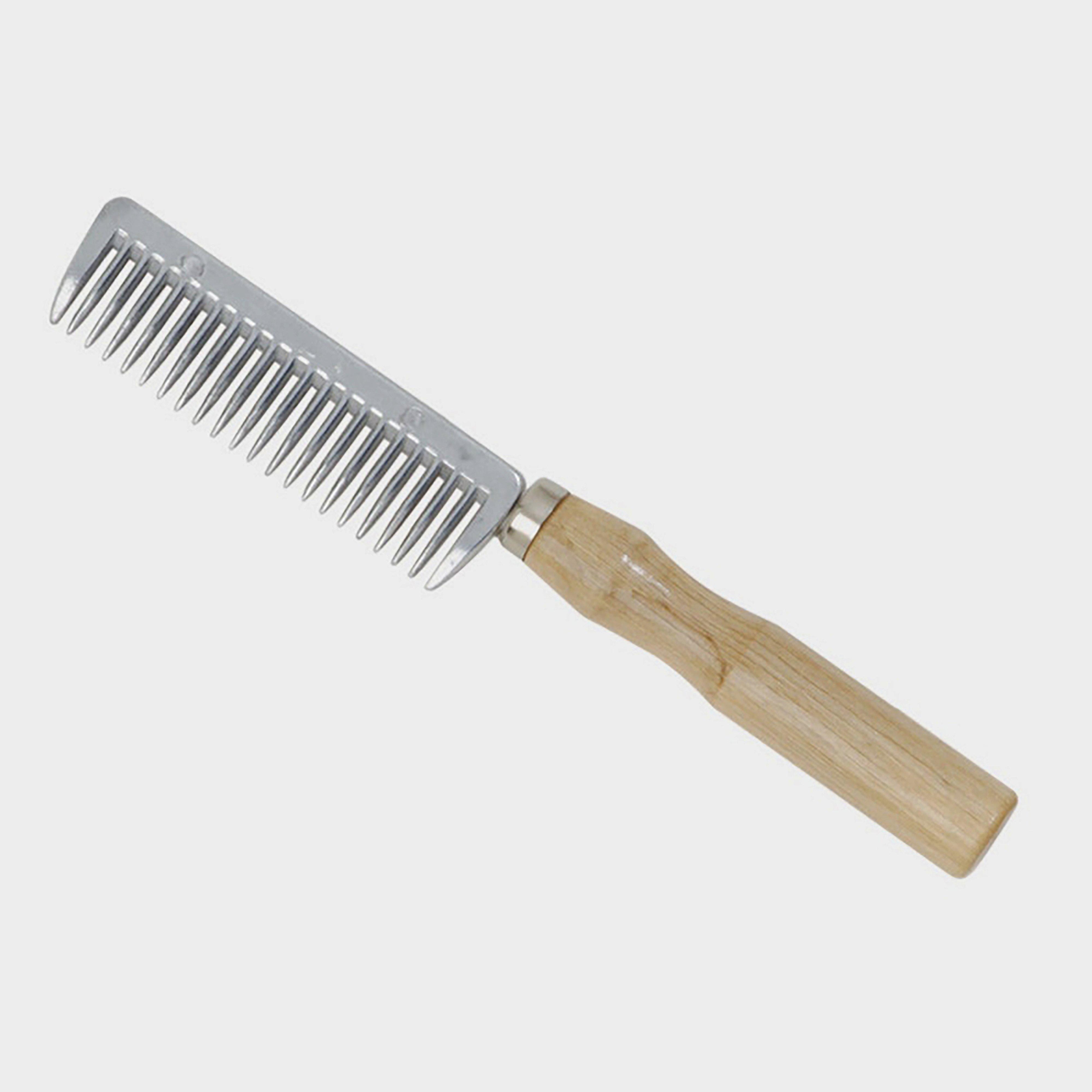 Image of Shires Pulling Comb with a Wooden Handle, Brown