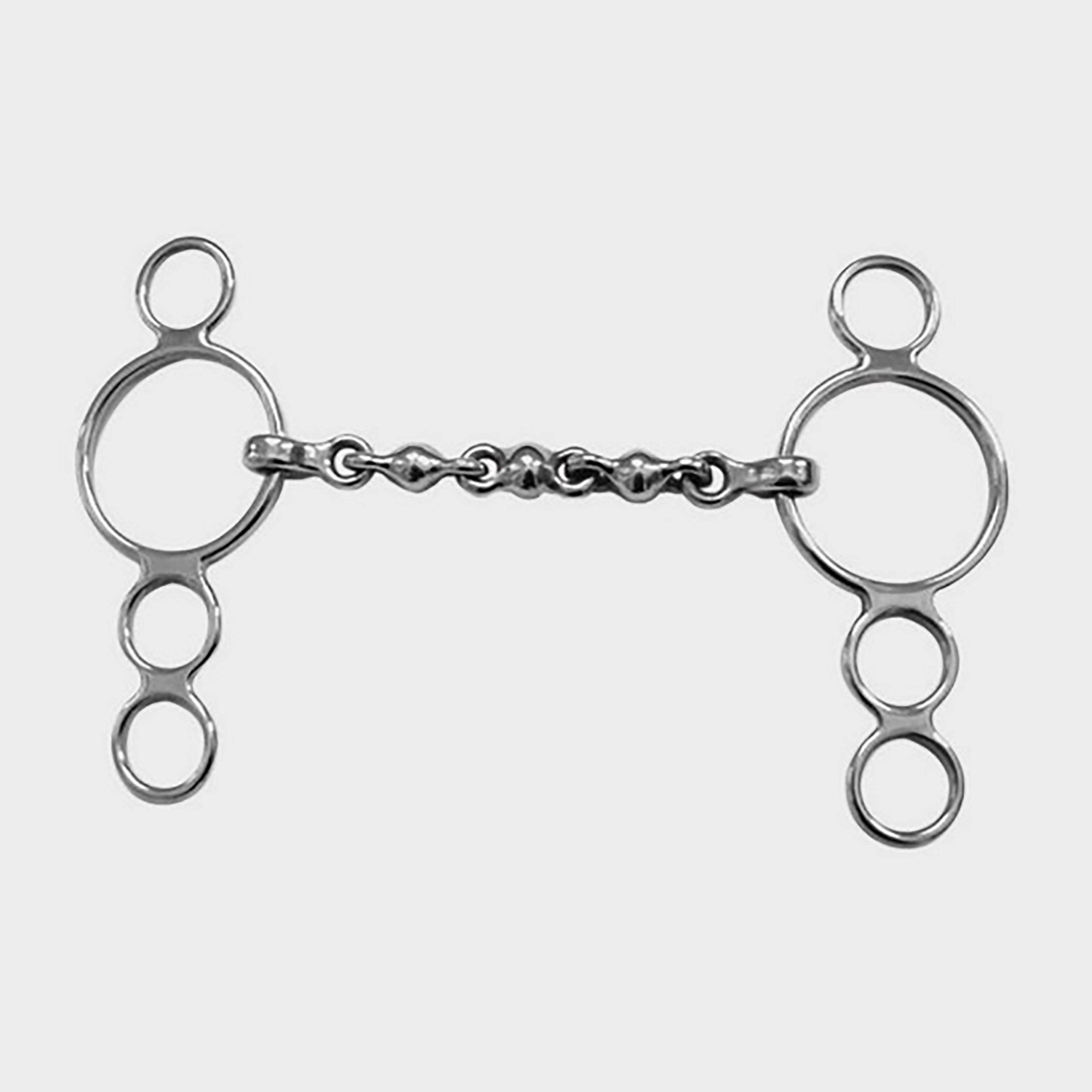 Image of Shires Waterford Three Ring Dutch Gag, Silver