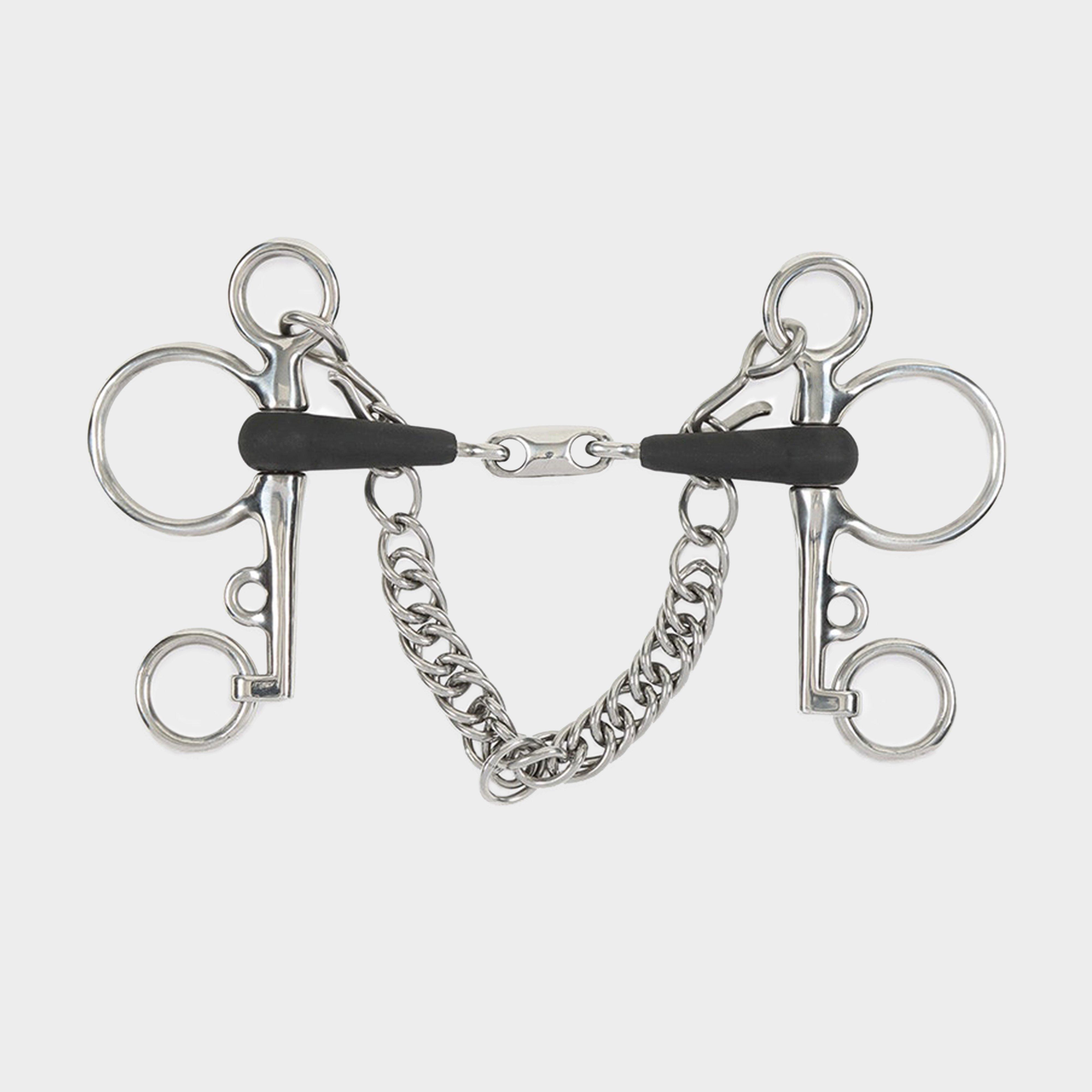 Image of Shires Equikind+ Pelham Peanut Link, Silver