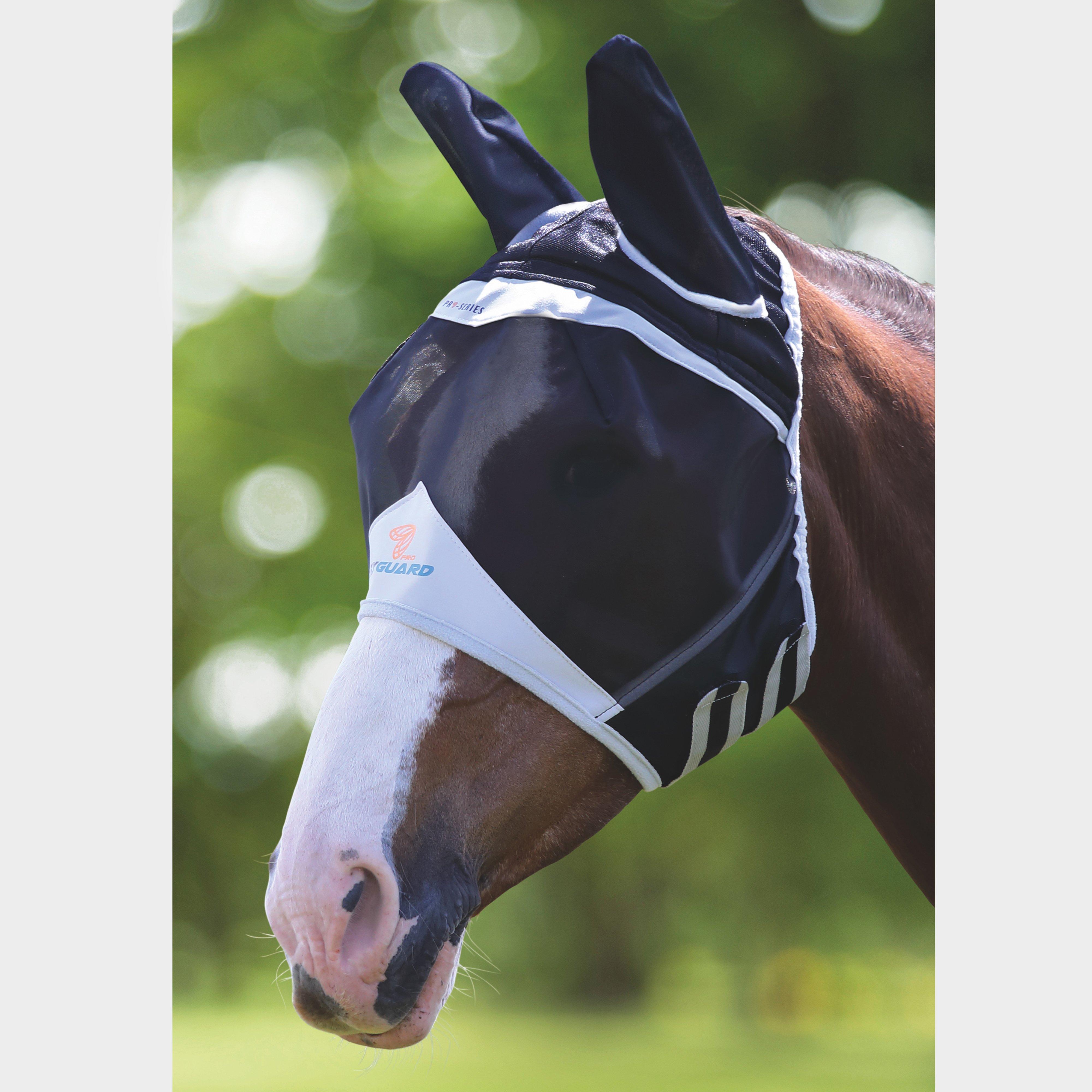 Image of Shires Mesh Fly Mask With Ear Hole, Black