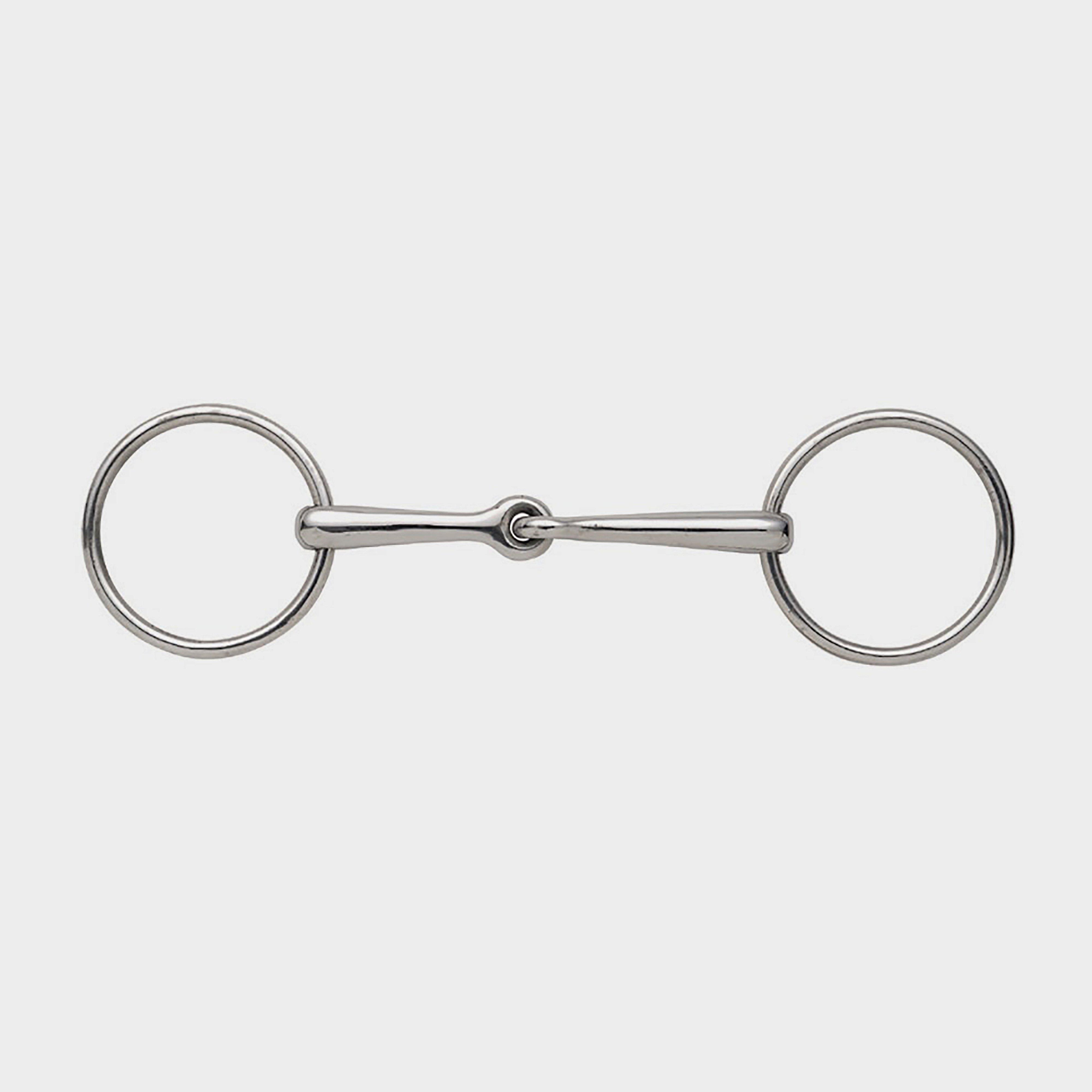 Image of Shires Jointed Mouth Loose Ring Snaffle, Silver