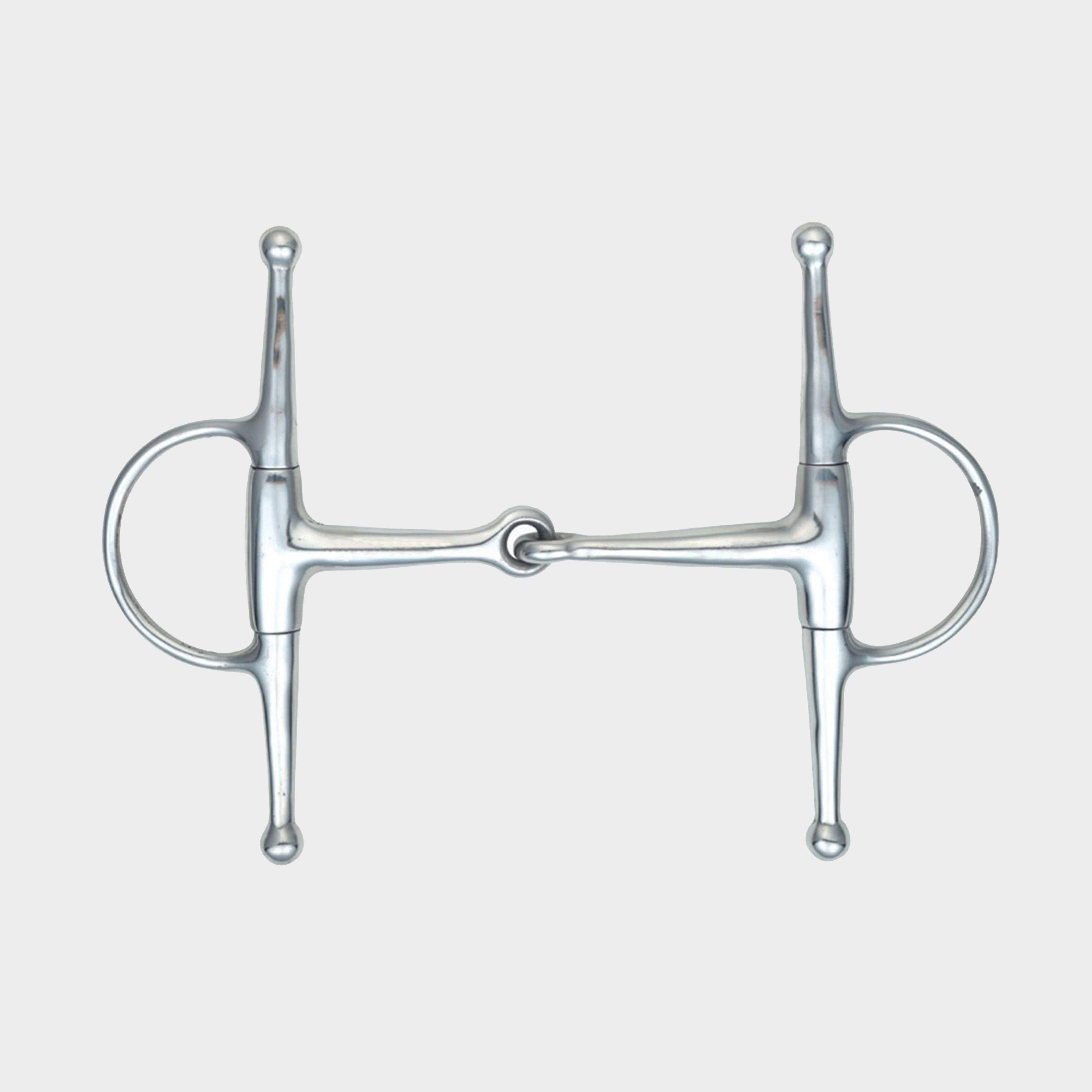 Image of Shires Full Cheek Eggbutt Snaffle, Silver