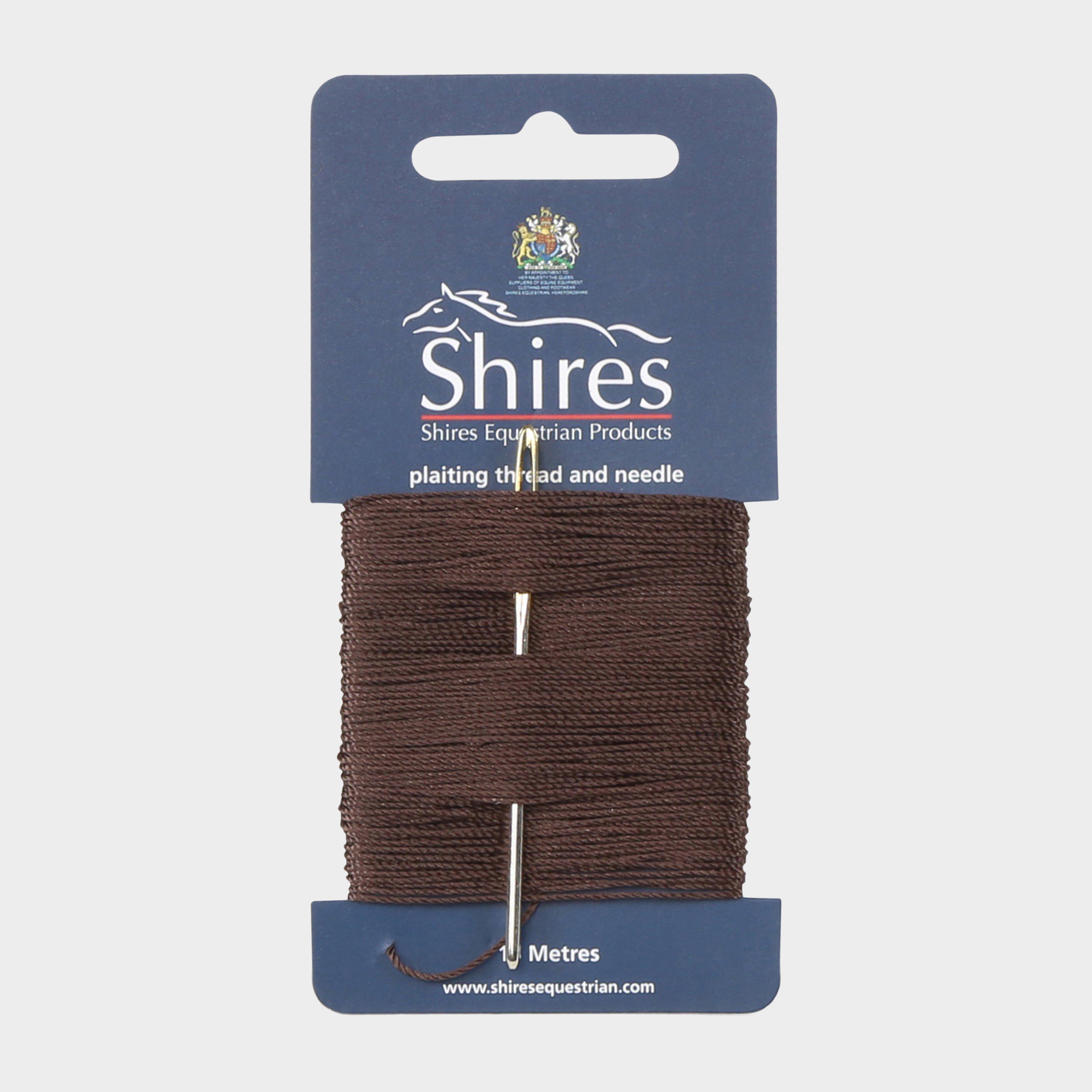 Image of Shires Plaiting Thread Card Brown, Black