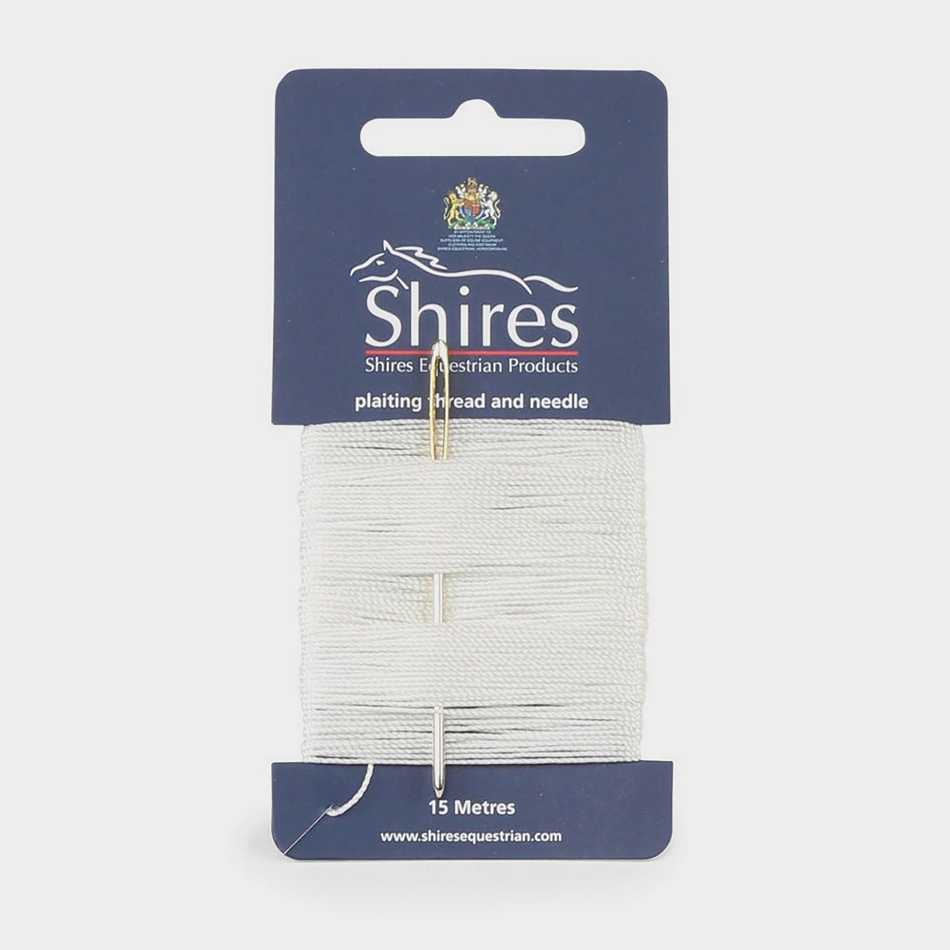 Image of Shires Plaiting Thread Card White, Brown