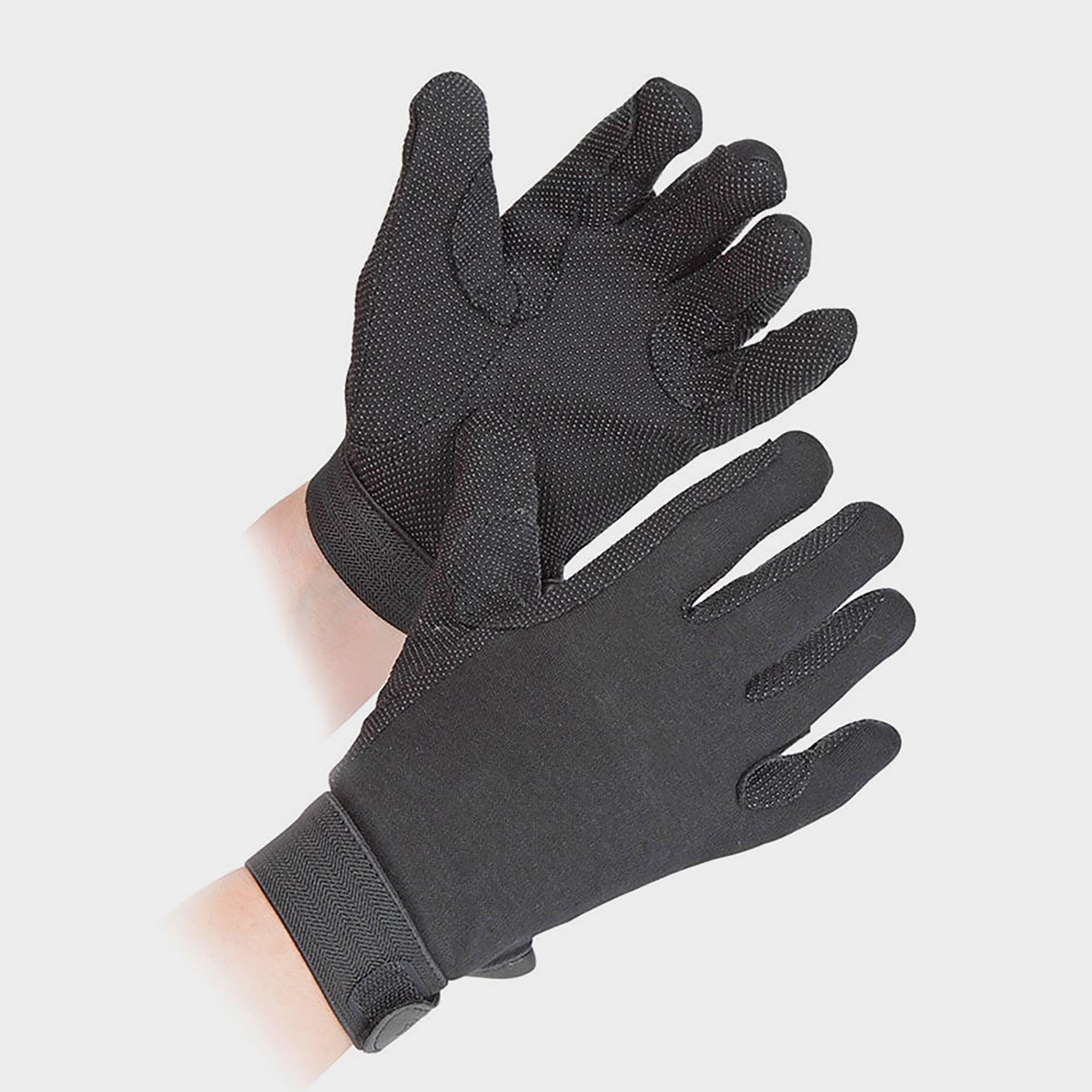 Image of Shires Childs Newbury Riding Gloves Black, Black