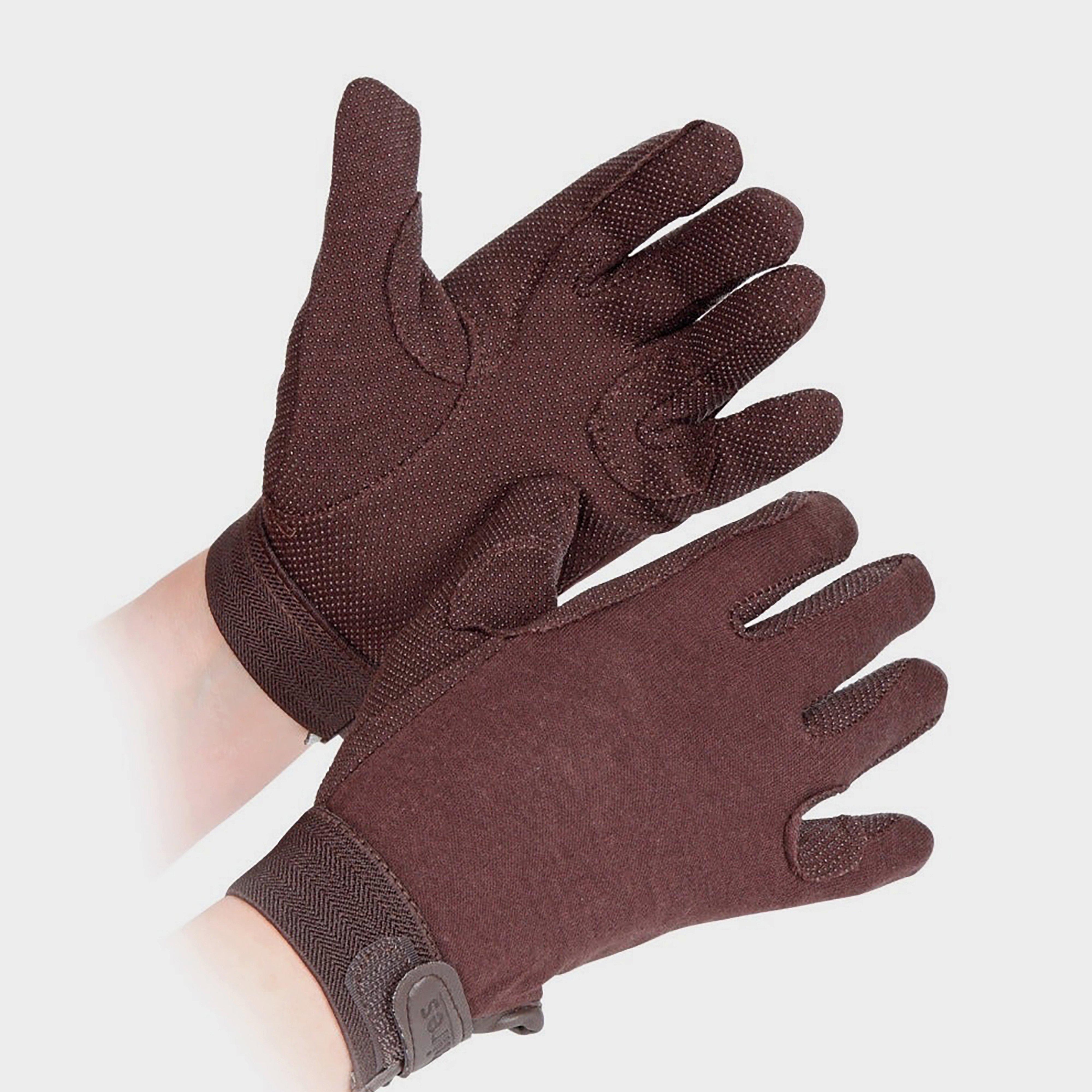 Image of Shires Childs Newbury Riding Gloves Brown, Brown