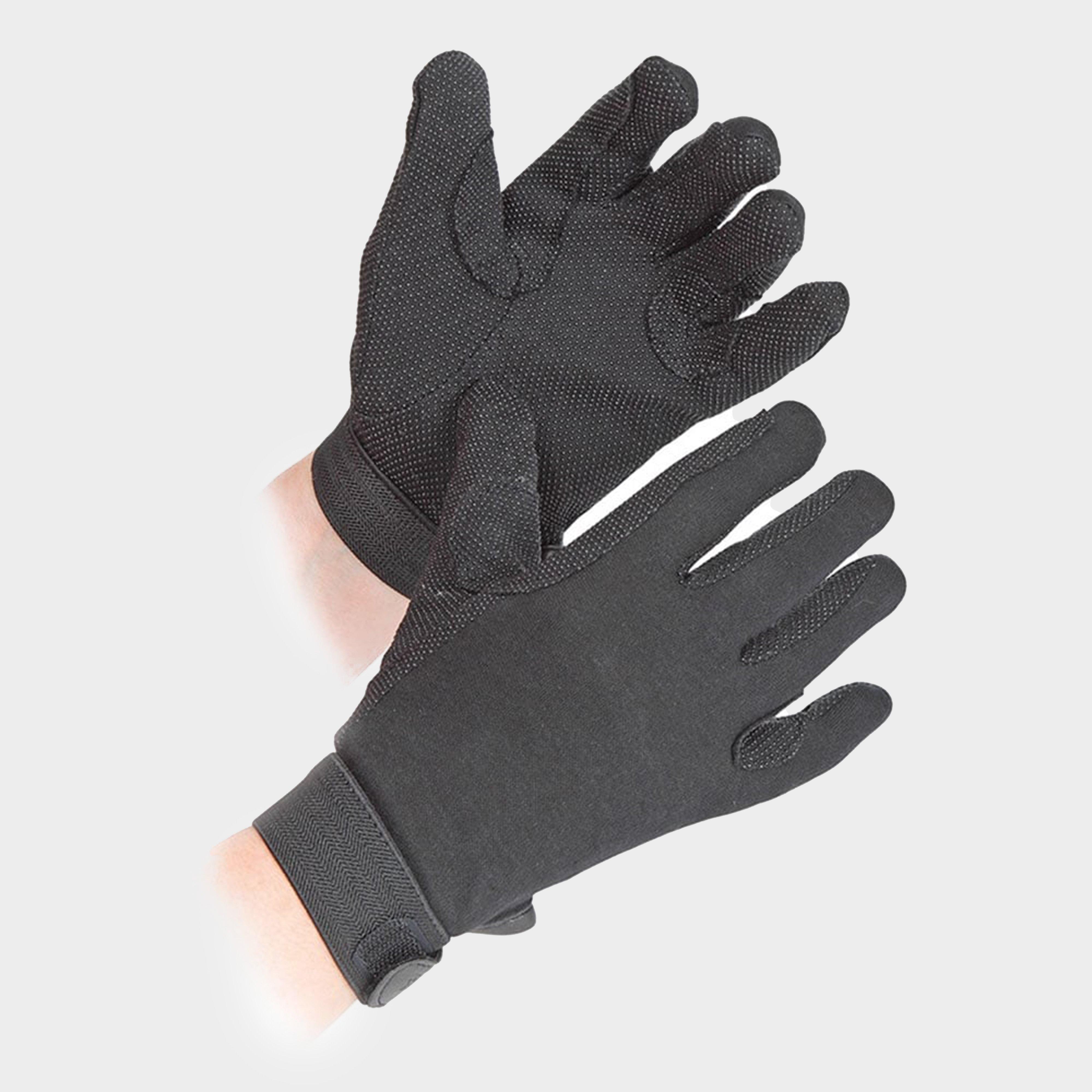 Image of Shires Adults Newbury Riding Gloves Black, Black