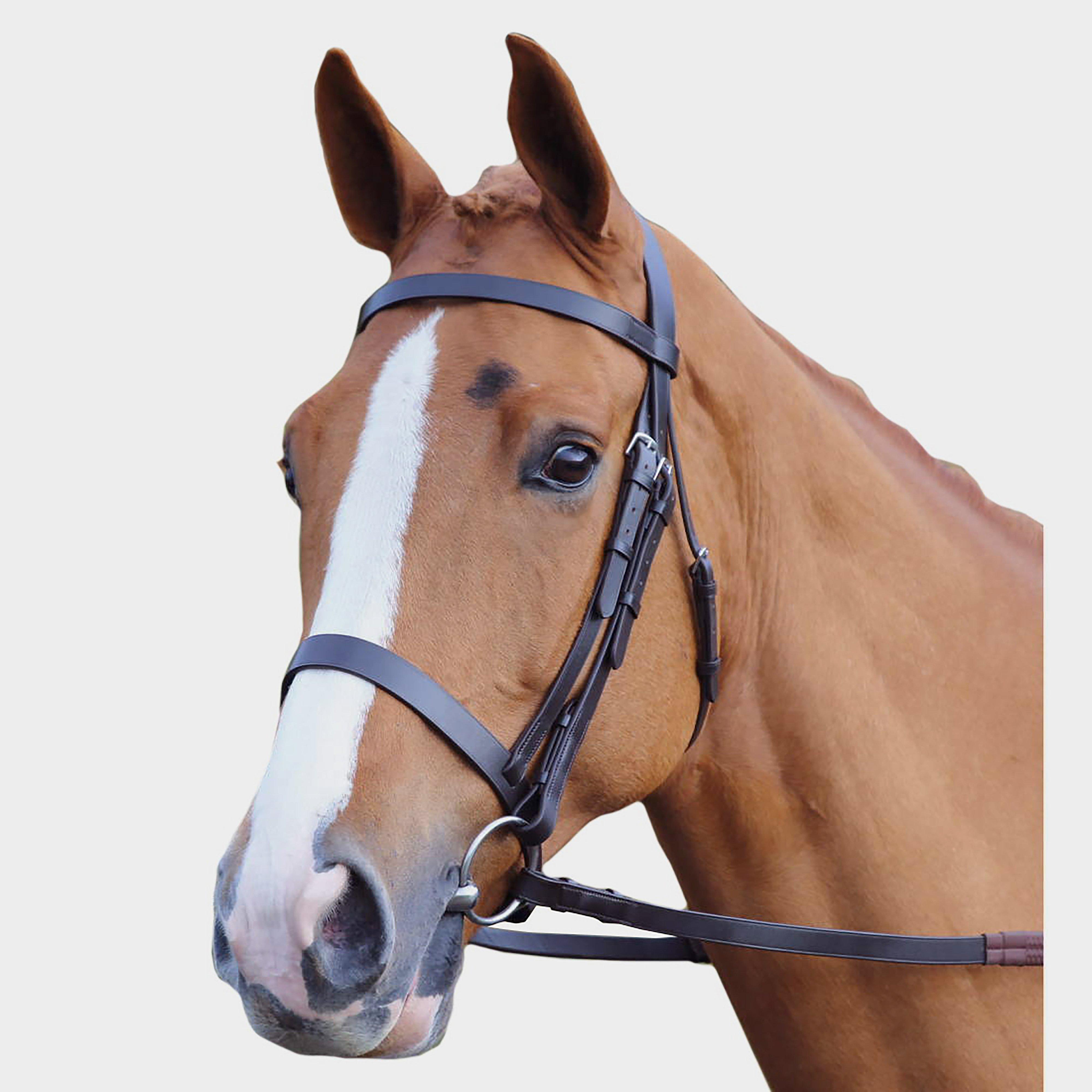  Velociti Plain Hunt Bridle, Black