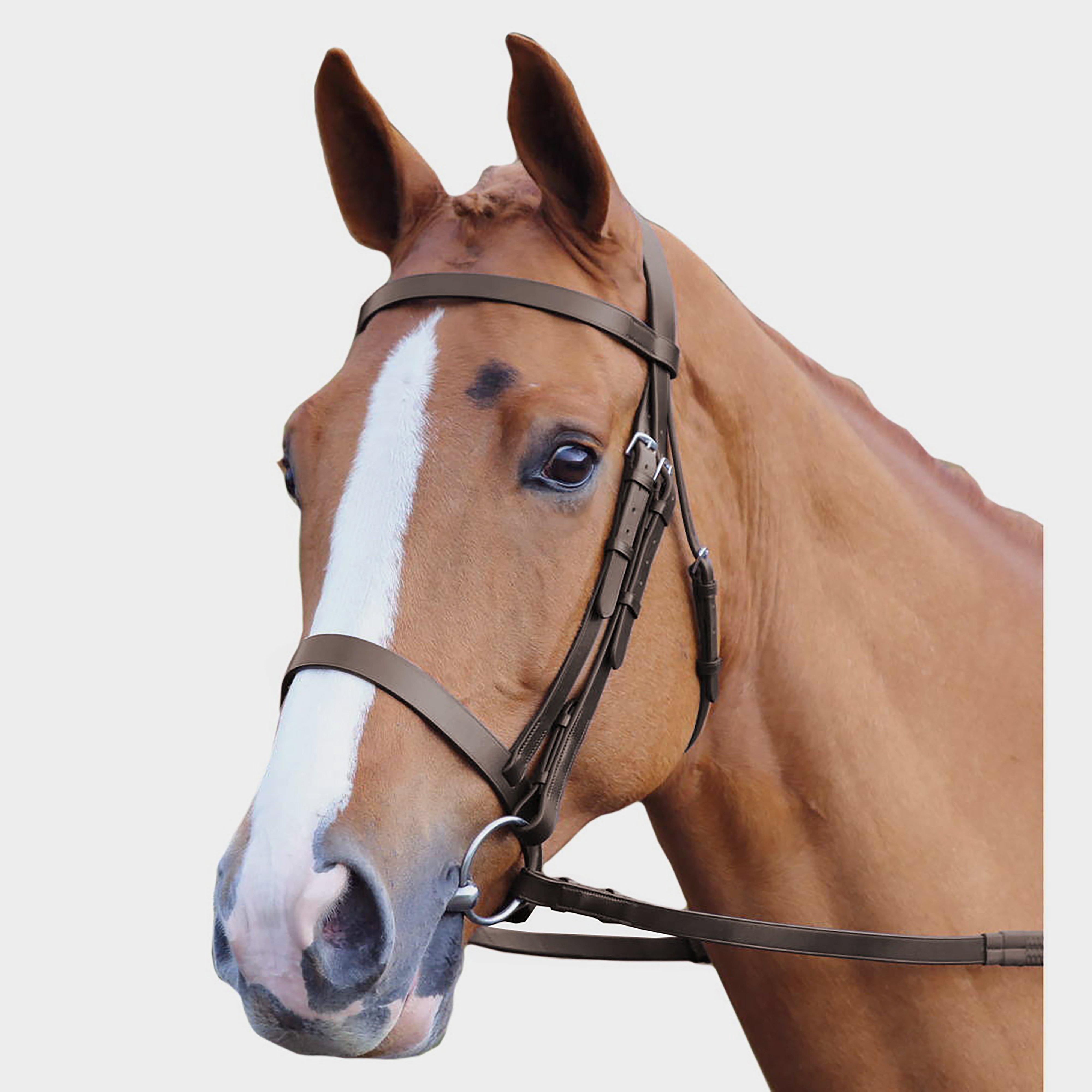  Velociti Plain Hunt Bridle, Brown