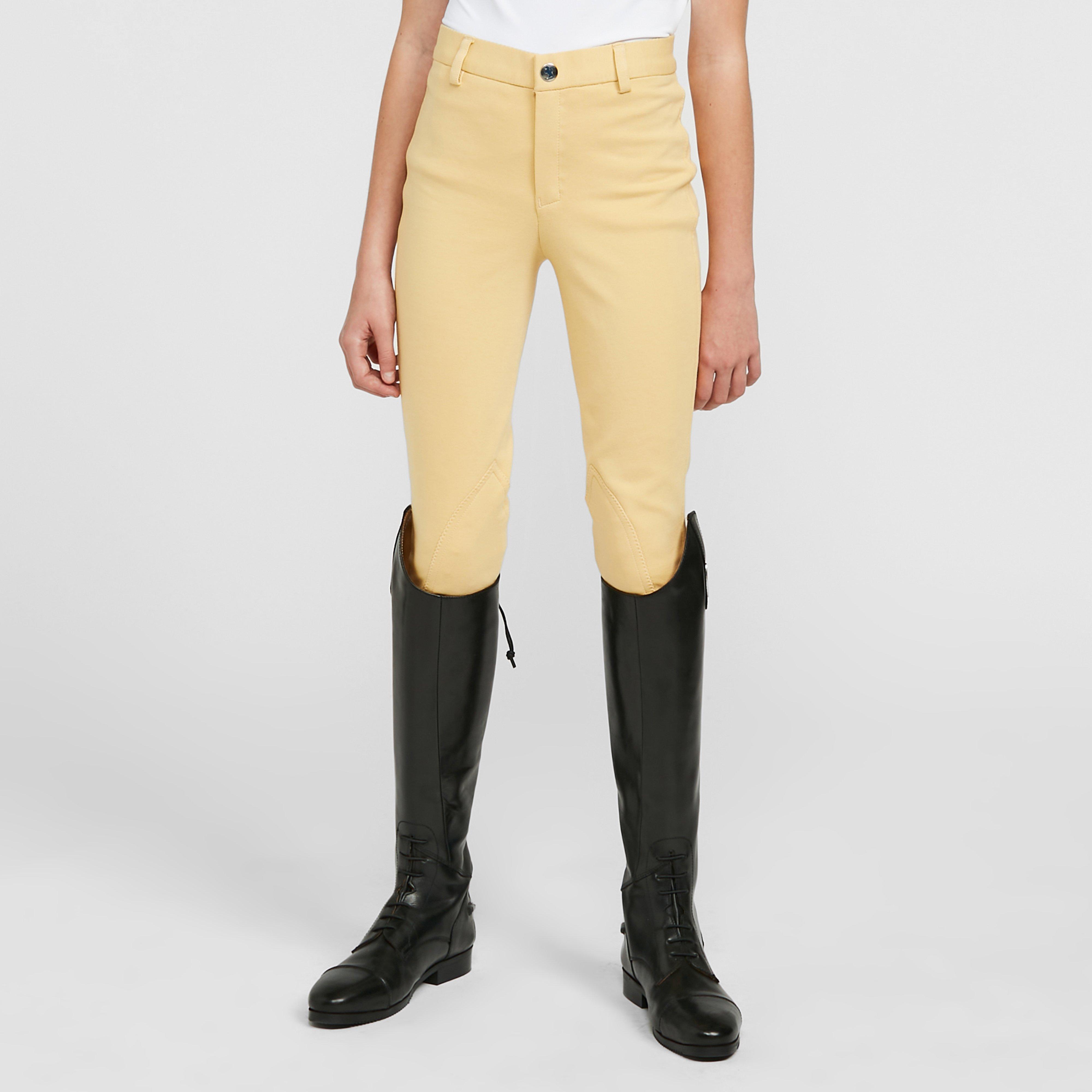 Image of Shires Kids' Maids Saddlehugger Jodhpurs, Yellow